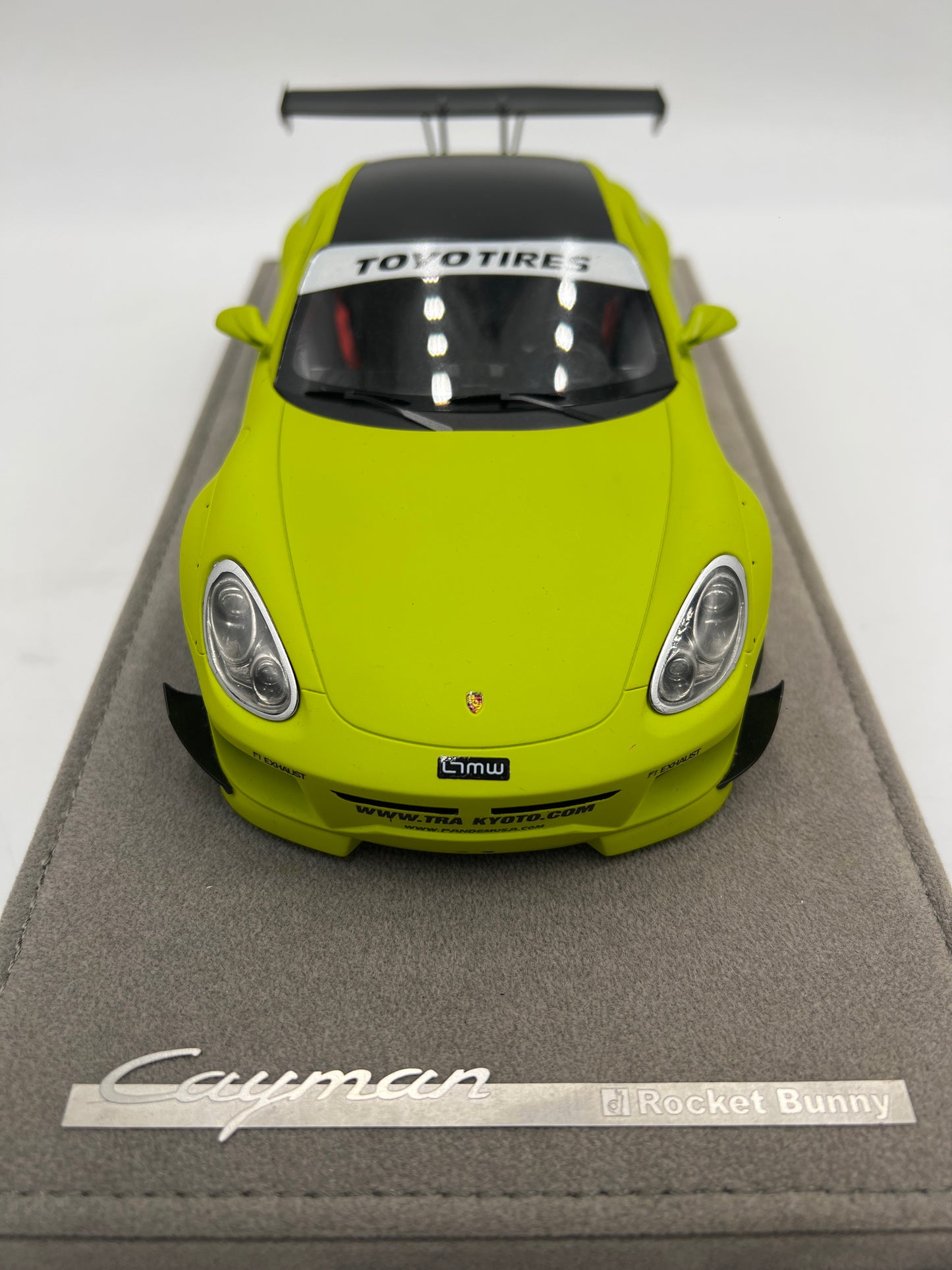 RARE #4/10 Made AutoBarn AB Models 1/18 Scale Porsche Cayman Rocket Bunny W/Box