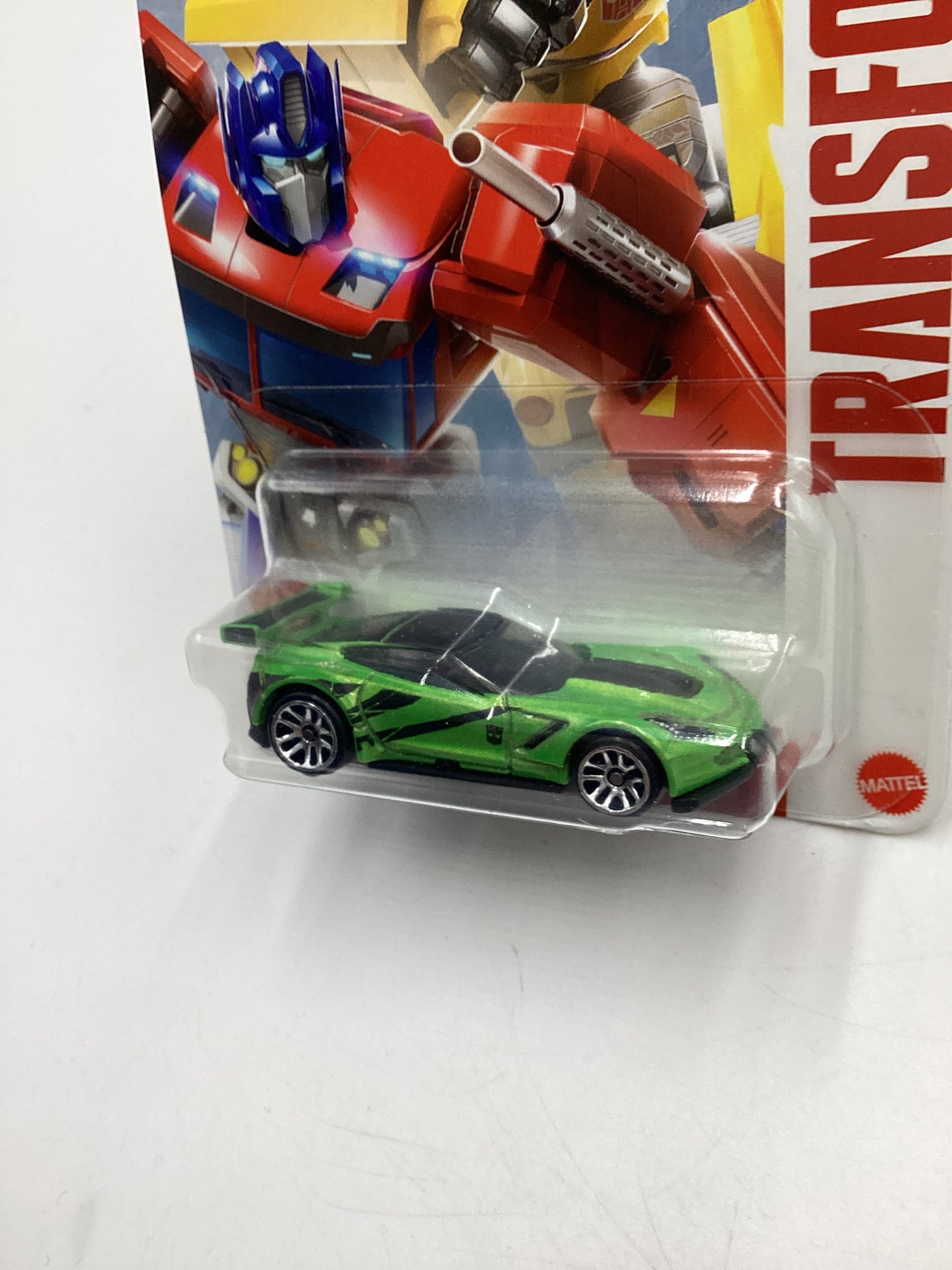 2024 Hot Wheels Transformers #2 Corvette C7.R Green Walmart Exclusive 158H