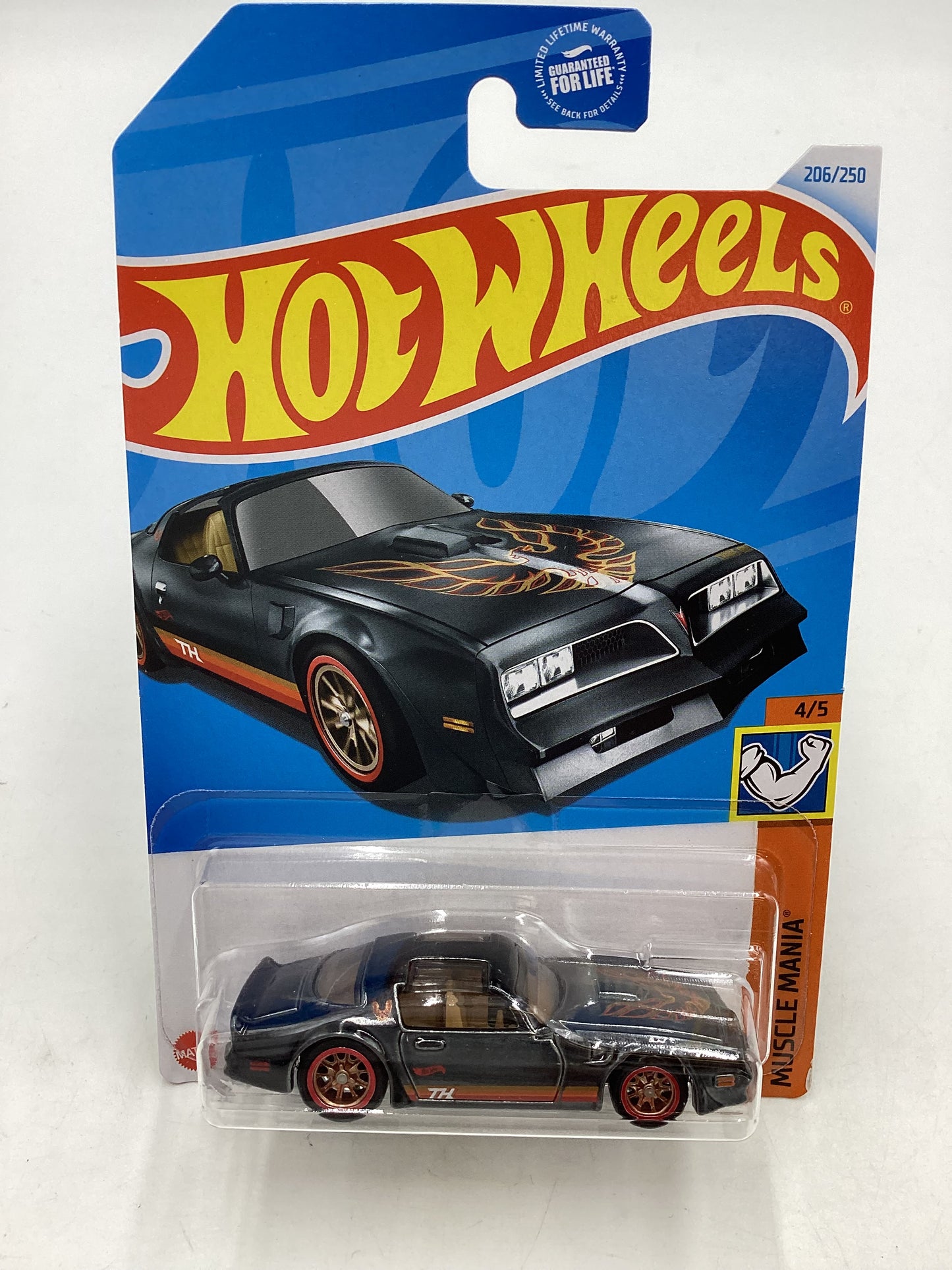 2024 Hot Wheels Super Treasure Hunt #206 77 Pontiac Firebird T/A Black with protector