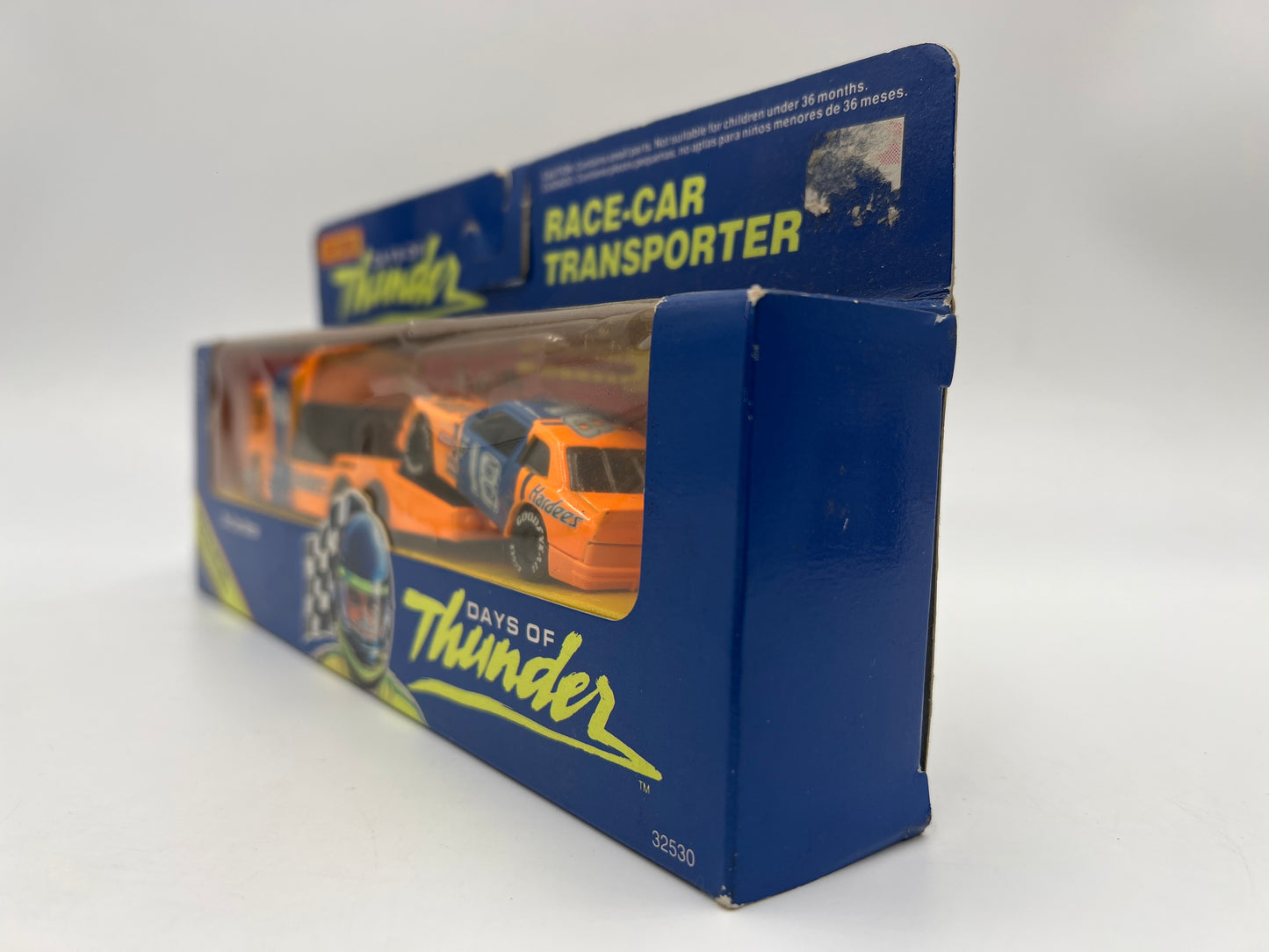 Matchbox Days Of Thunder Team Race-Car Transporter & Race Car Hardees Lot Of 2