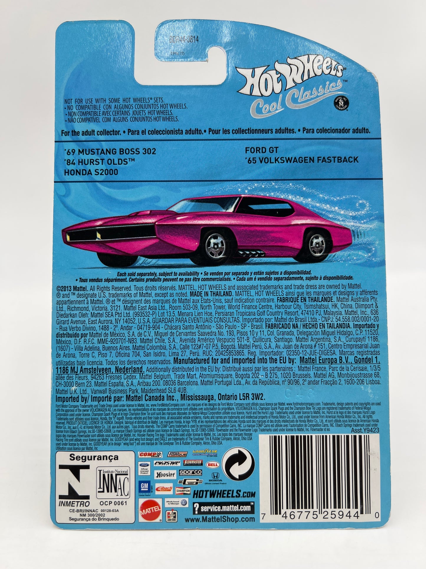 Hot Wheels Cool Classics #23 Honda S2000 Spectrafrost Gold W/Protector