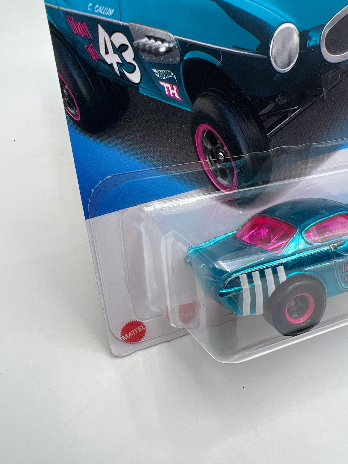 2024 Hot Wheels Factory Sealed Super Treasure Hunt #153 Volvo P1800 Gasser Blue W/Protector
