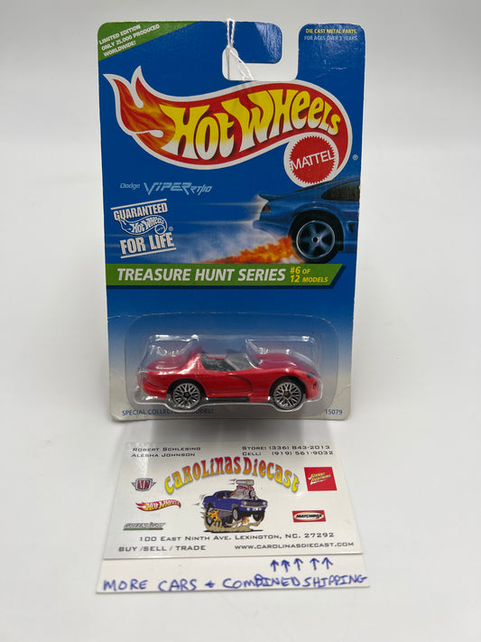 1996 Hot Wheels Treasure Hunt #433 Dodge Viper RT/10 Red 274C