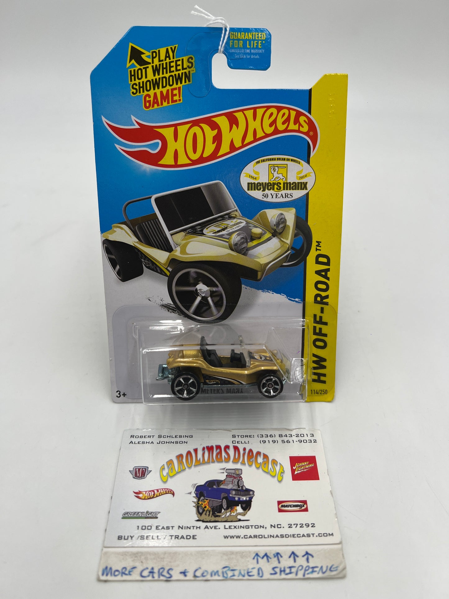 2014 Hot Wheels Off-Road #114 Meyers Manx Gold 67G