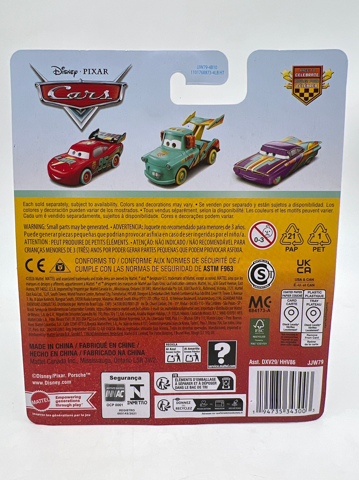 2026 Disney Pixar Cars Race To Celebrate Sally 139C