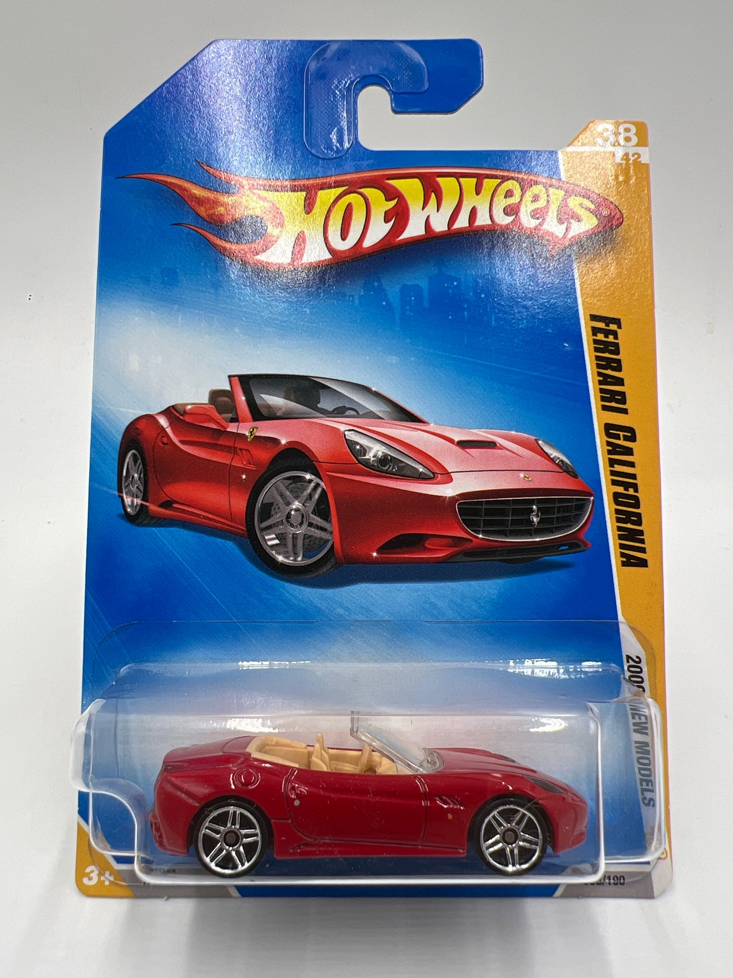 2009 Hot Wheels New Models #38 Ferrari California Red W/Protector SR