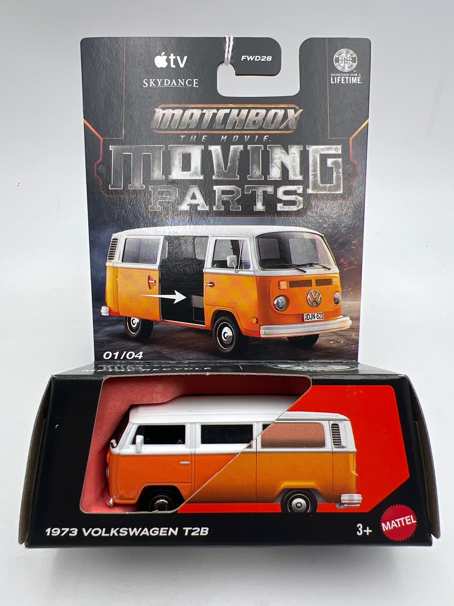 2026 Matchbox The Movie Moving Parts #1 1973 Volkswagen T2B Orange/White 219C