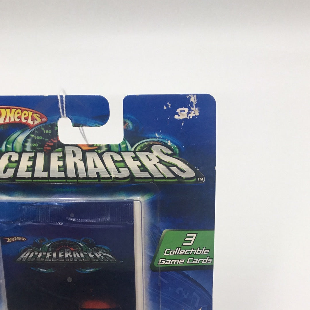 Hot wheels Acceleracers Metal Maniacs Spine Buster 7 of 9 CM5 Wheels (Bad card)