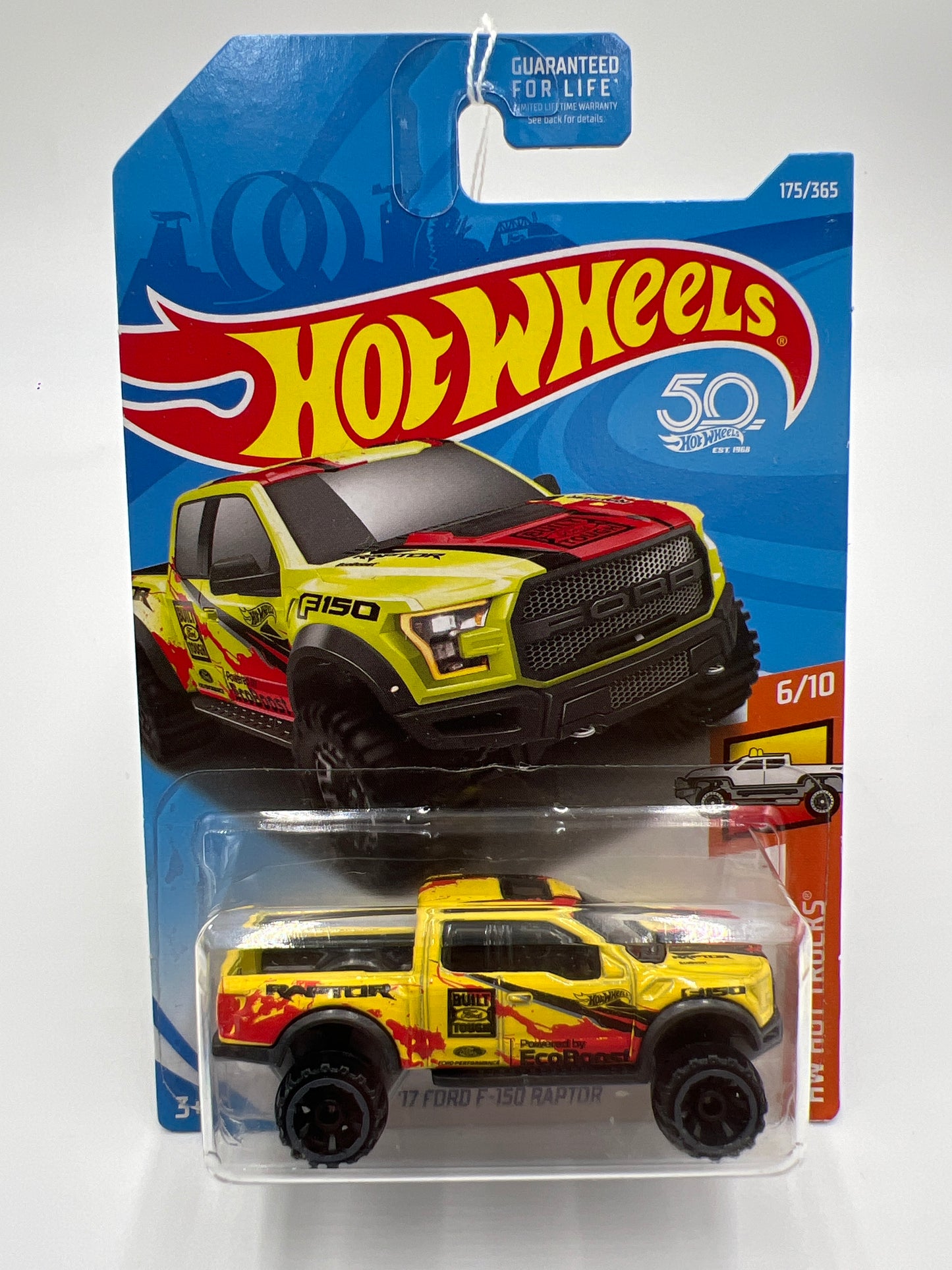 2018 Hot Wheels Hot Trucks #175 17 Ford F-150 Raptor Yellow 26E