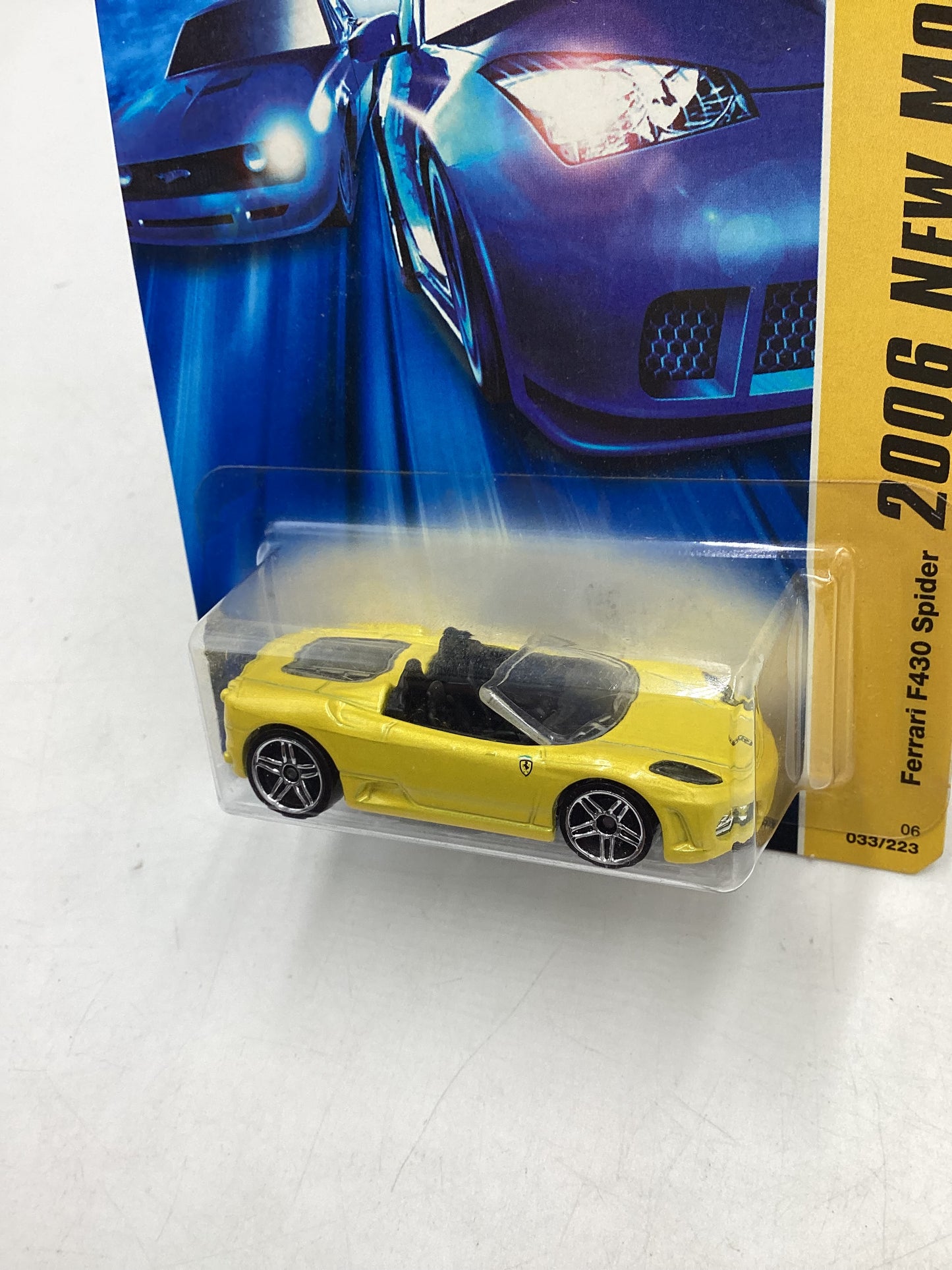 2006 Hot Wheels #33 Ferrari F430 Spider Yellow (SR)