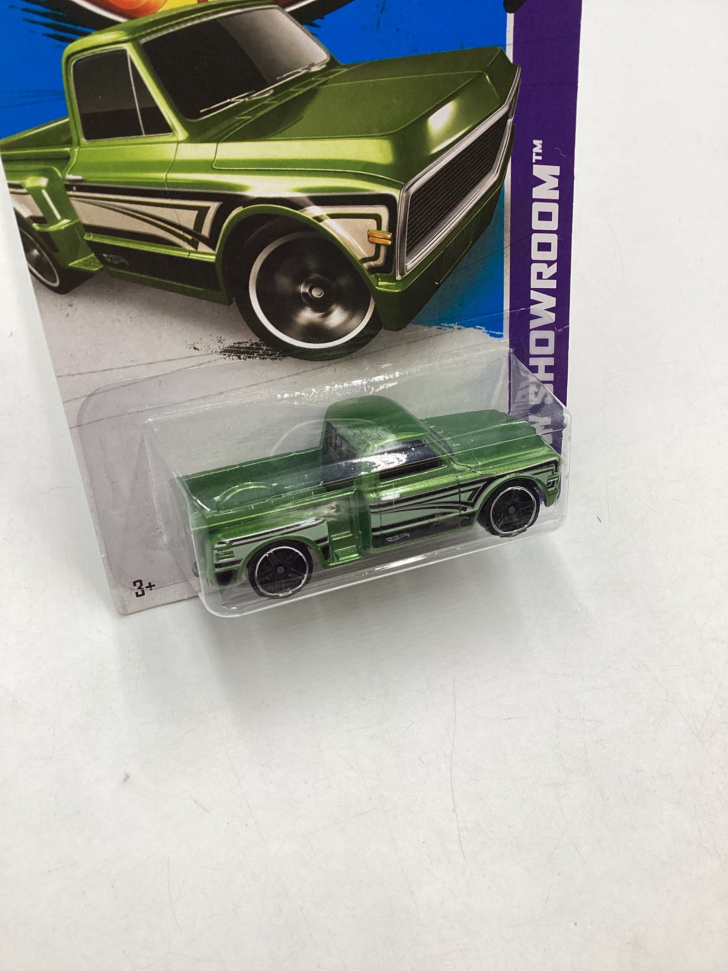 2013 Hot Wheels #161 Custom 69 Chevy Pickup Green 9B