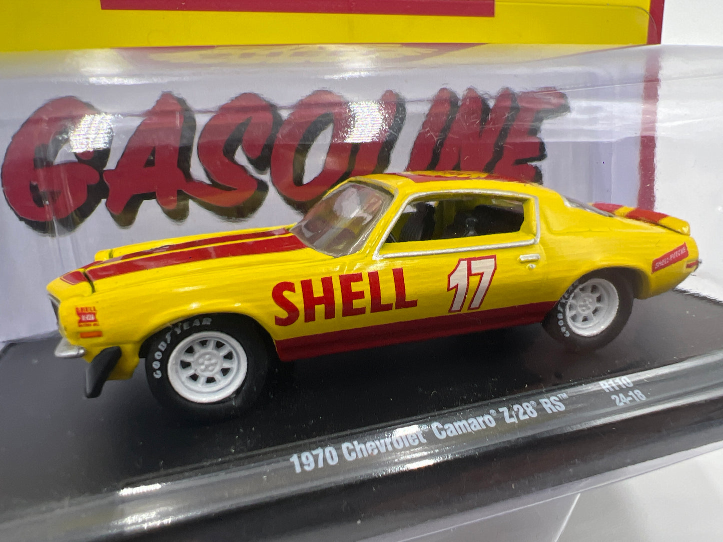 M2 Machines Auto-Drivers Shell 1970 Chevrolet Camaro Z/28 RS Yellow/Red R110 192B
