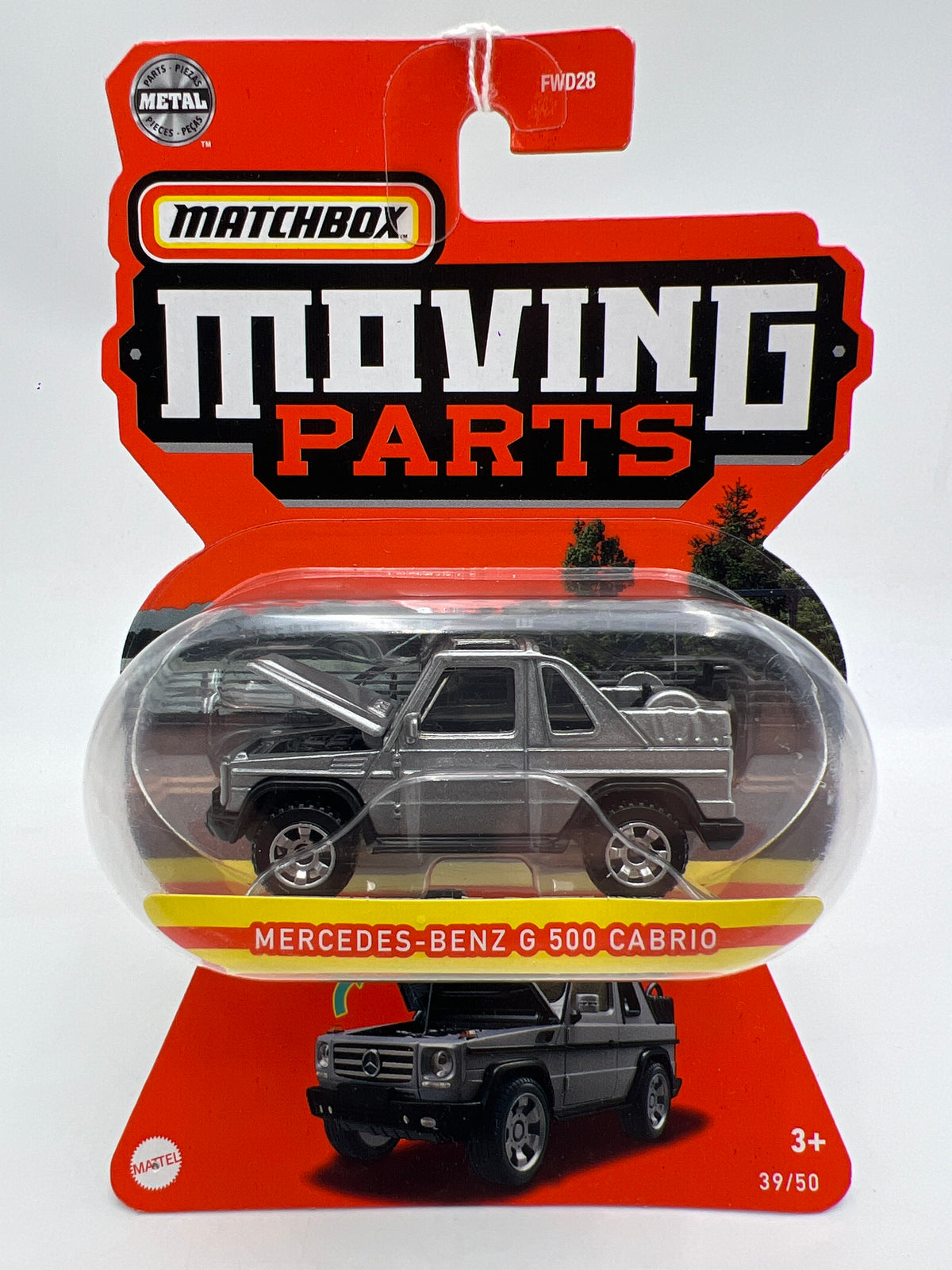 Matchbox Moving Parts #39 Mercedes-Benz G 500 Cabrio Silver