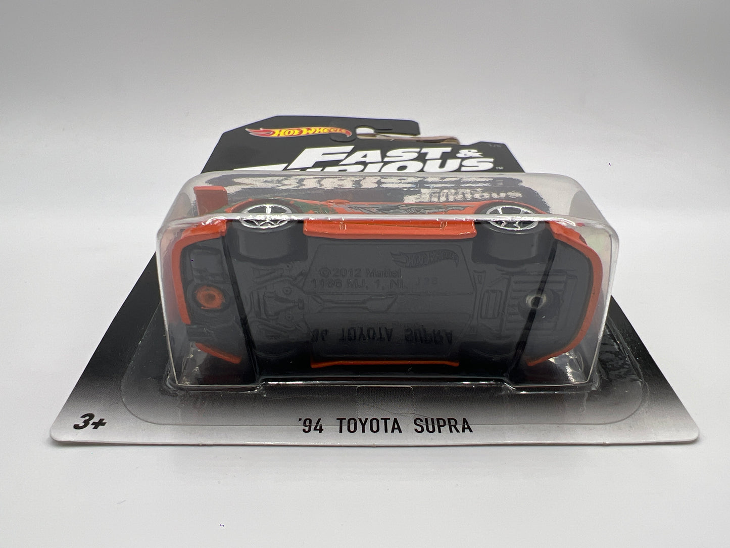 2016 Hot Wheels Fast & Furious #1 94 Toyota Supra Orange W/Protector