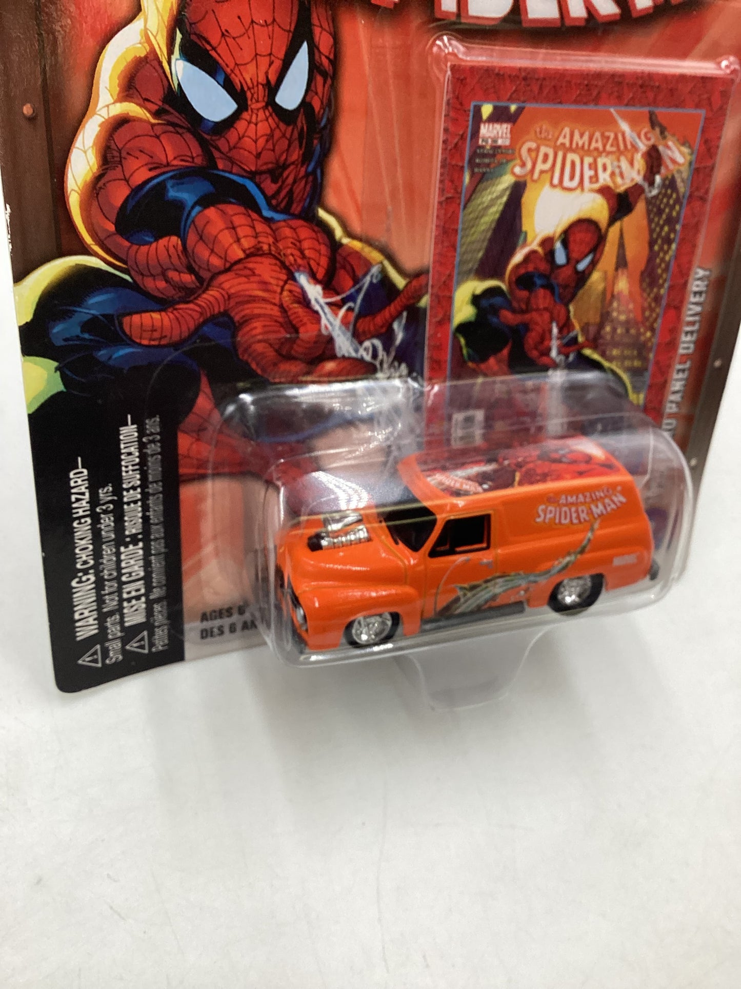 Johnny Lightning Amazing Spiderman 1955 Ford Panel Delivery