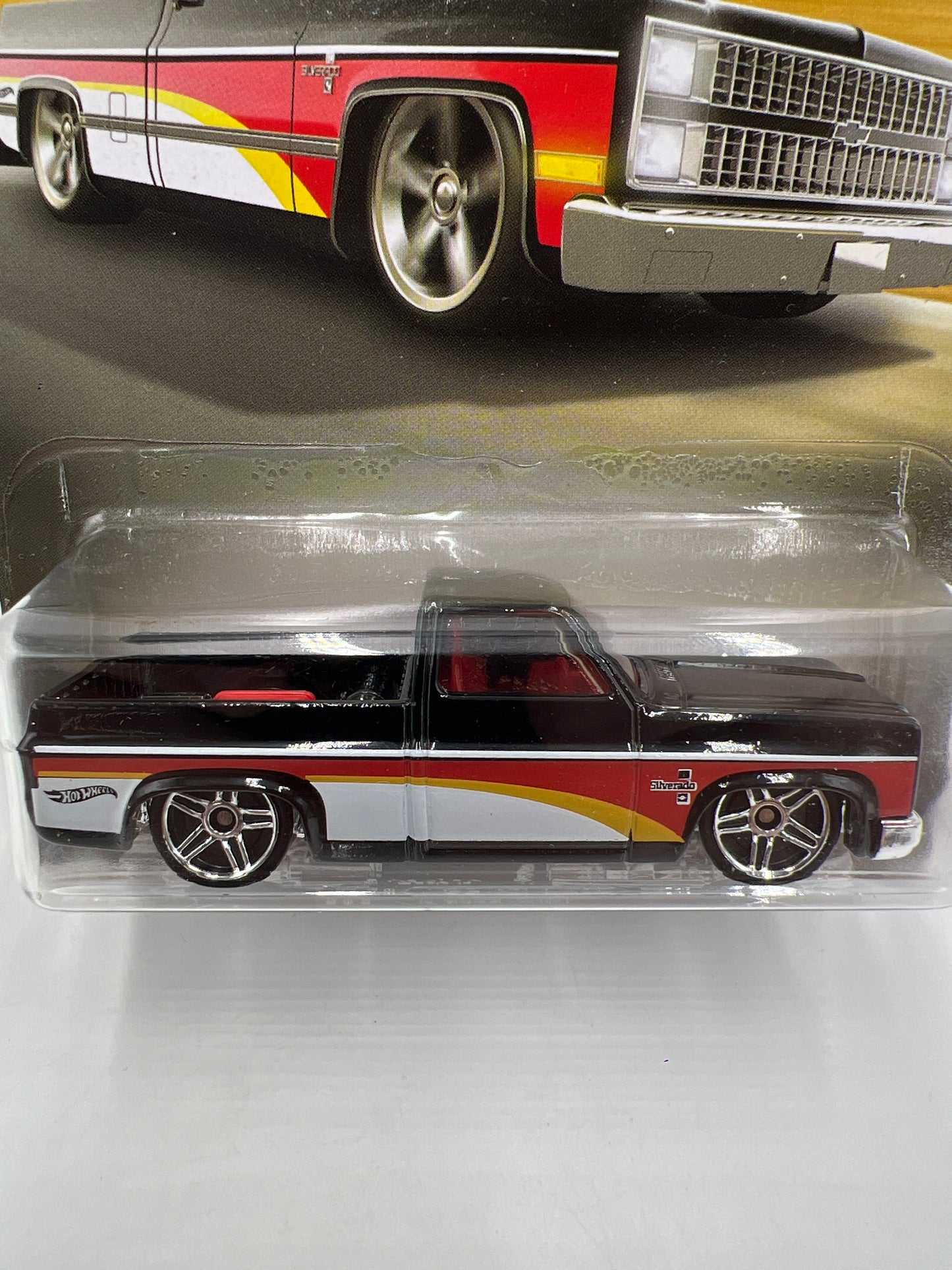 Hot Wheels Walmart Chevrolet Trucks 100 Years #2 83 Chevy Silverado Black