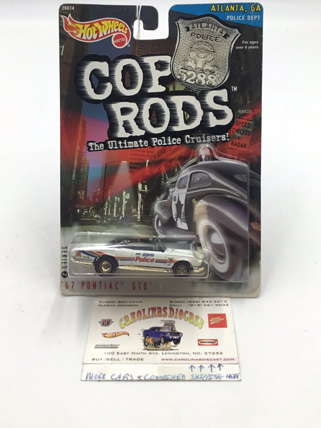 Hot wheels Cop Rods series 2  67 Pontiac GTO NN3