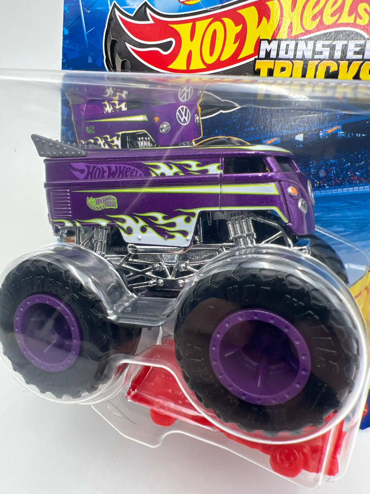 2026 Hot Wheels Monster Trucks Crash Legends #5 Volkswagen Drag Bus Purple