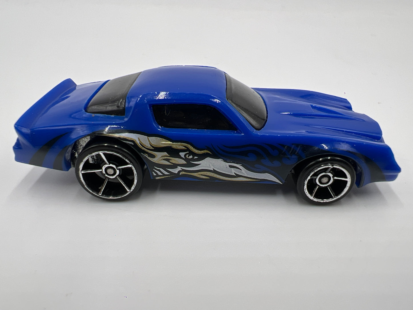 Hot Wheels 1/64 Chevy Camaro Z28 Blue W/Bird Head Loose