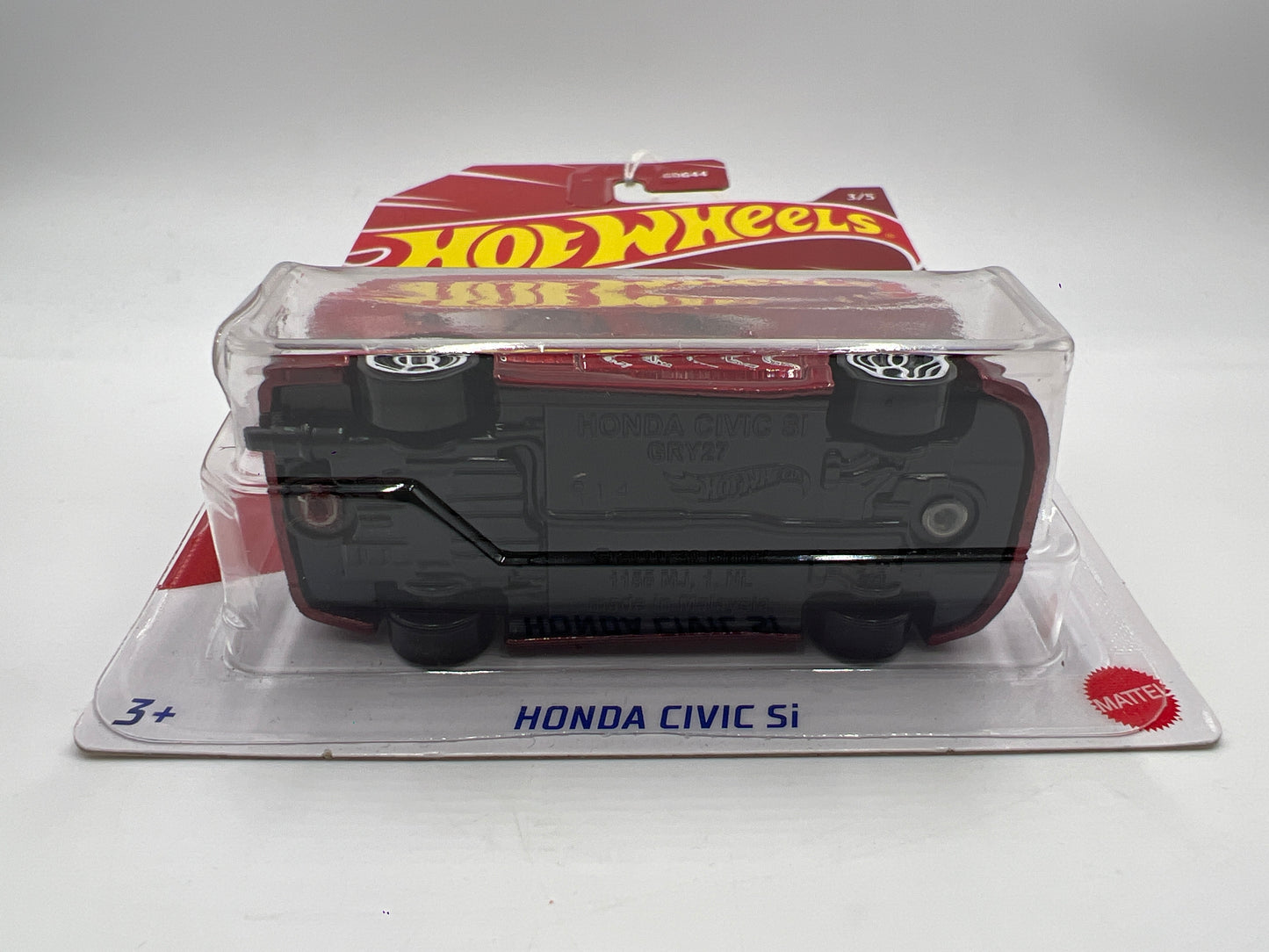 2022 Hot Wheels Honda Civic Anniversary Series #3 Honda Civic Si Red (Cracked Blister) 155E