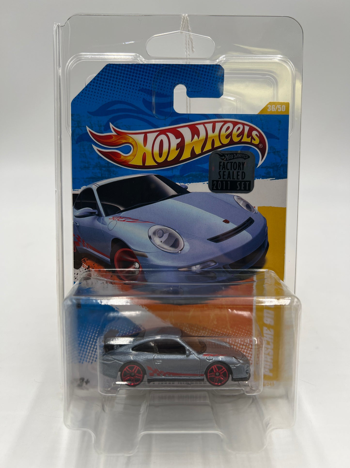 2011 Hot Wheels Factory Sealed New Models #36 Porsche 911 GT3 RS Gray W/Protector