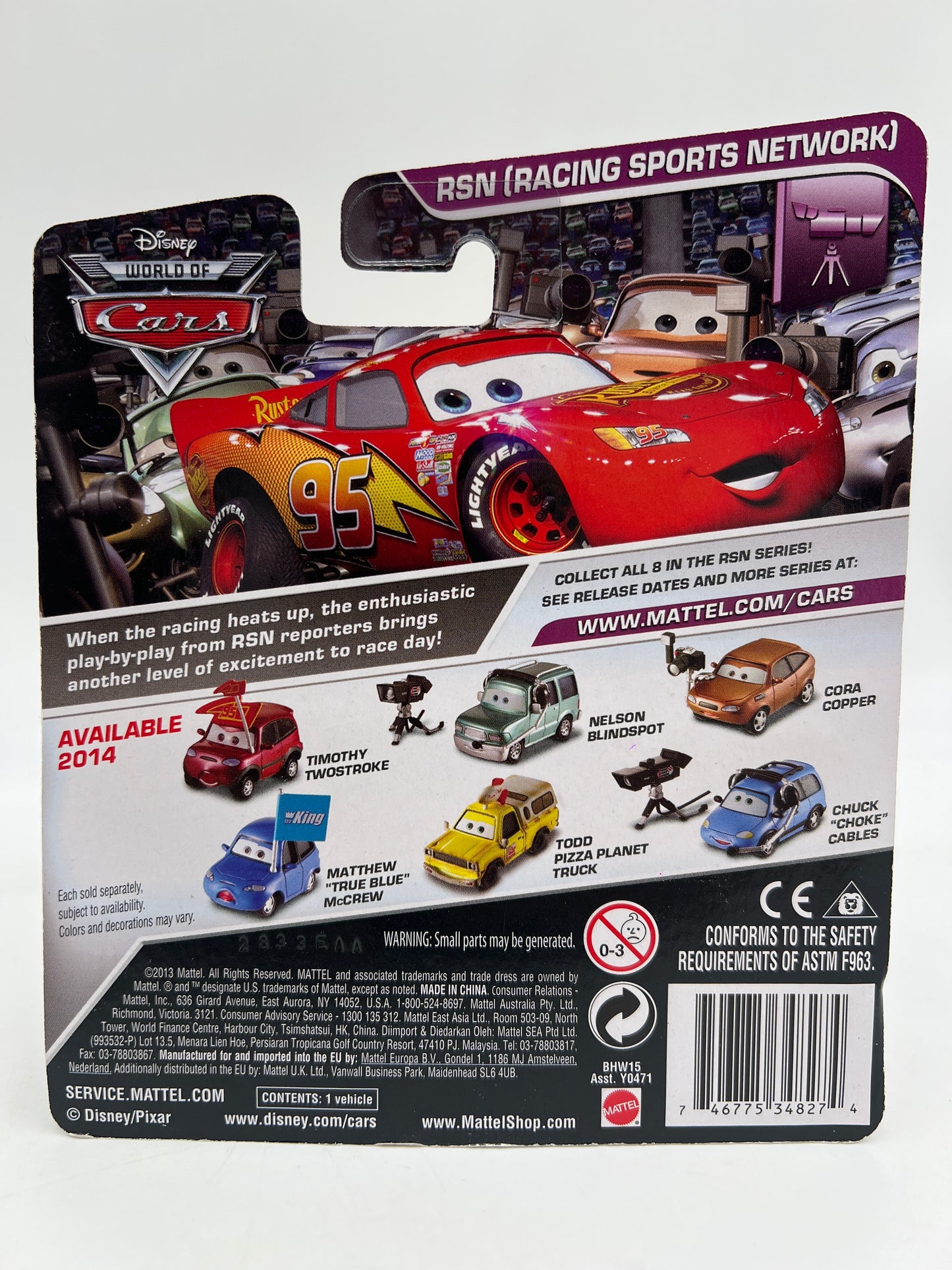 Disney Pixar World Of Cars #1 Timothy Twostroke 141C