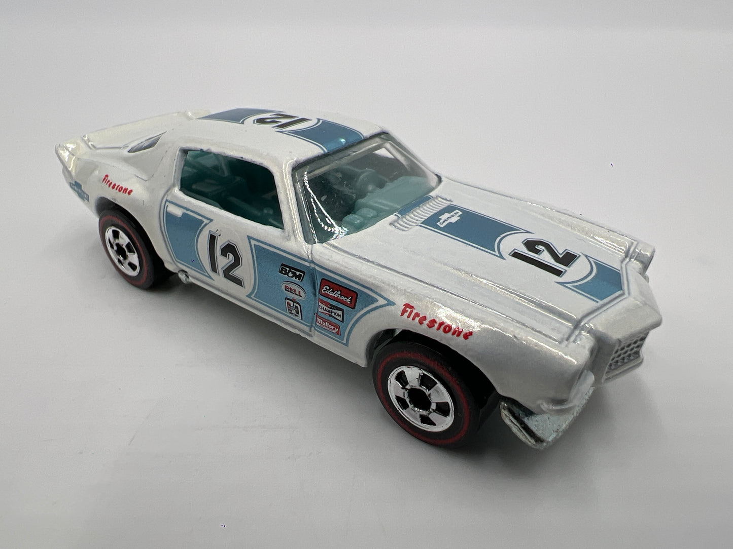 Hot Wheels 1/64 Heritage Redline 70 Camaro Z28 White Loose