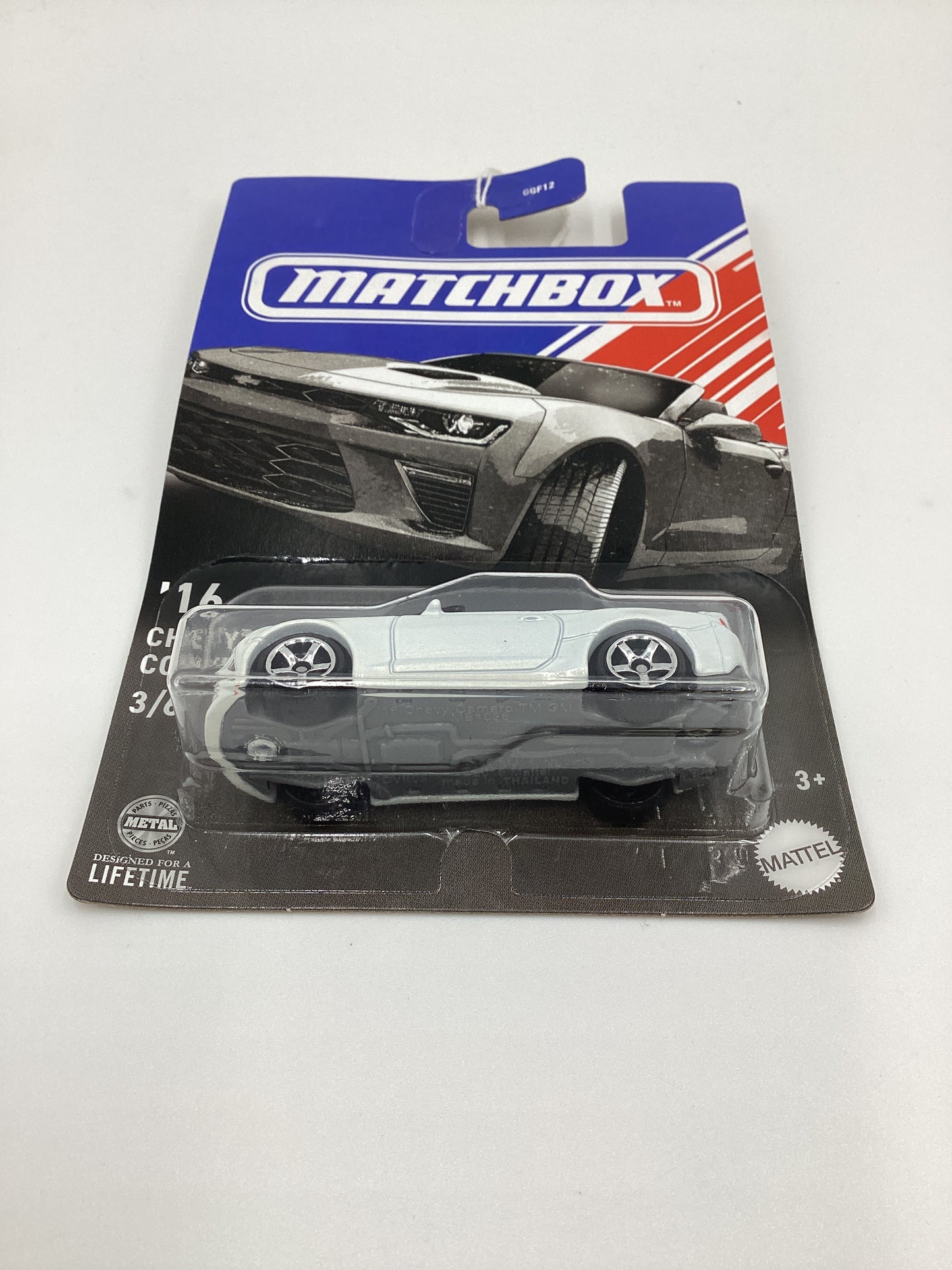 2024 Matchbox American Convertibles #3 16 Chevy Camaro Convertible White 162E