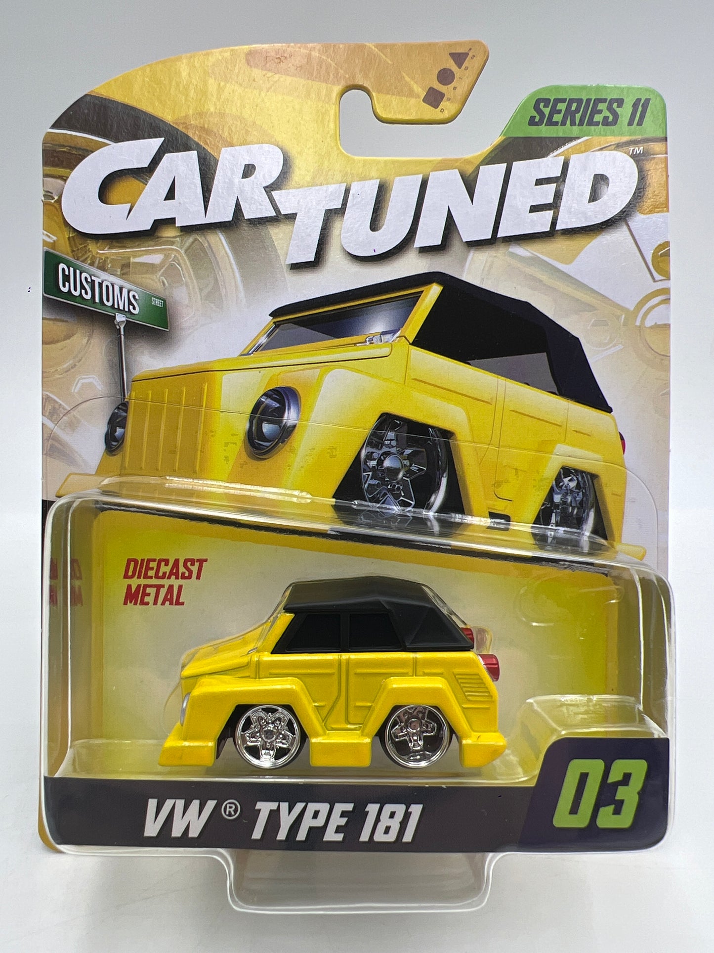 MGA Car Tuned Mainline Series 11 #3 VW Type 181 Yellow
