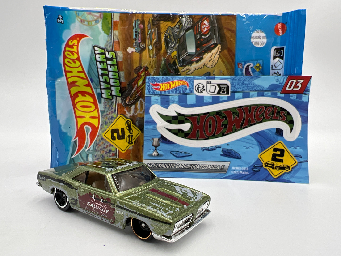 2024 Hot Wheels Mystery Models Series 2 #3 CHASE 68 Plymouth Barracuda Formula S Green