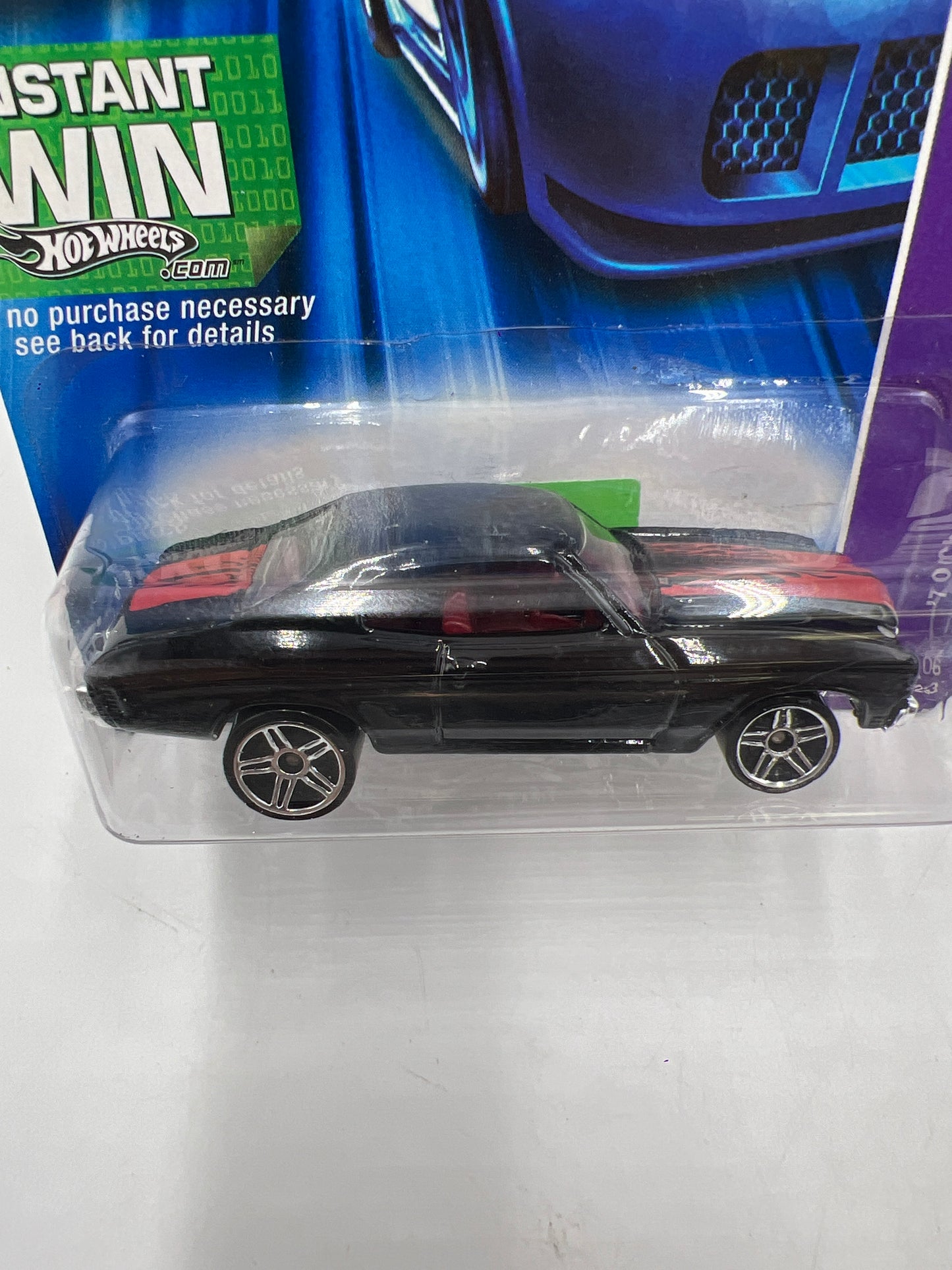 2007 Hot Wheels Motown Metal #086 70 Chevelle Black 1E