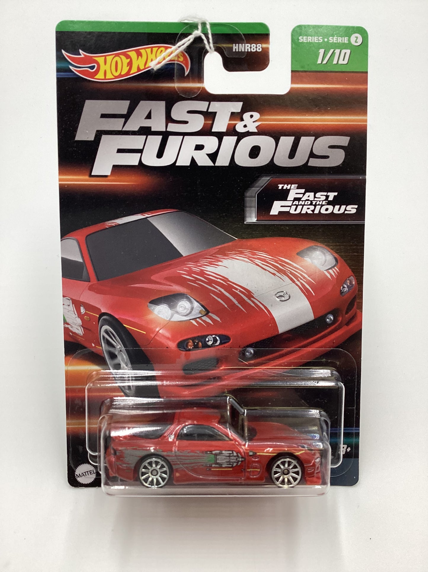 Hot wheels 2023 The Fast and furious #1 95 Mazda RX-7 Cracked Blister 70A