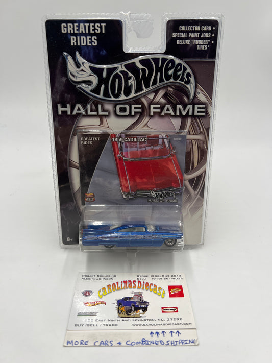Hot Wheels Hall Of Fame Greatest Rides 1959 Cadillac Blue 244i