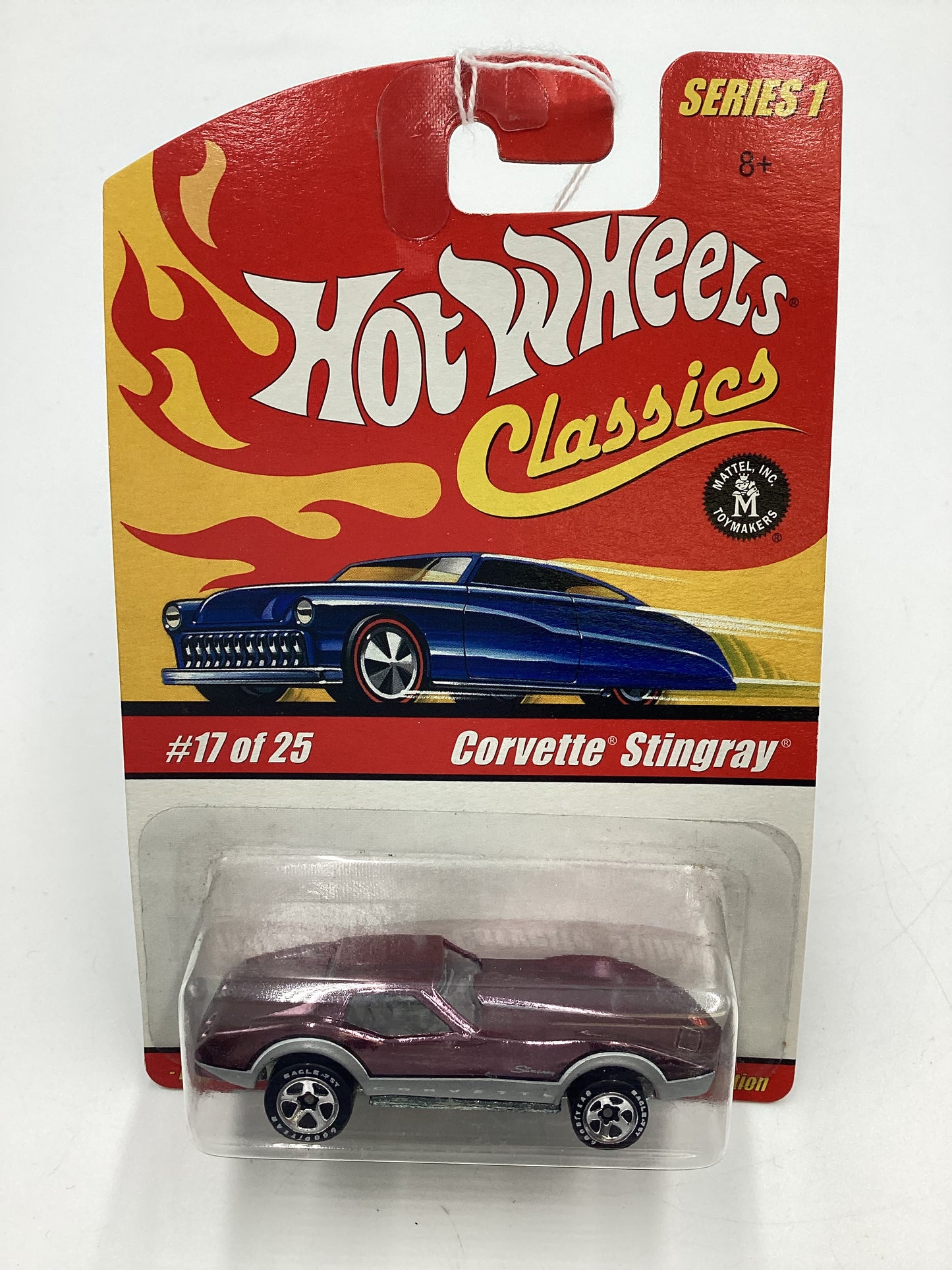 Hot Wheels Classics Series 1 #17 Corvette Stingray Purple