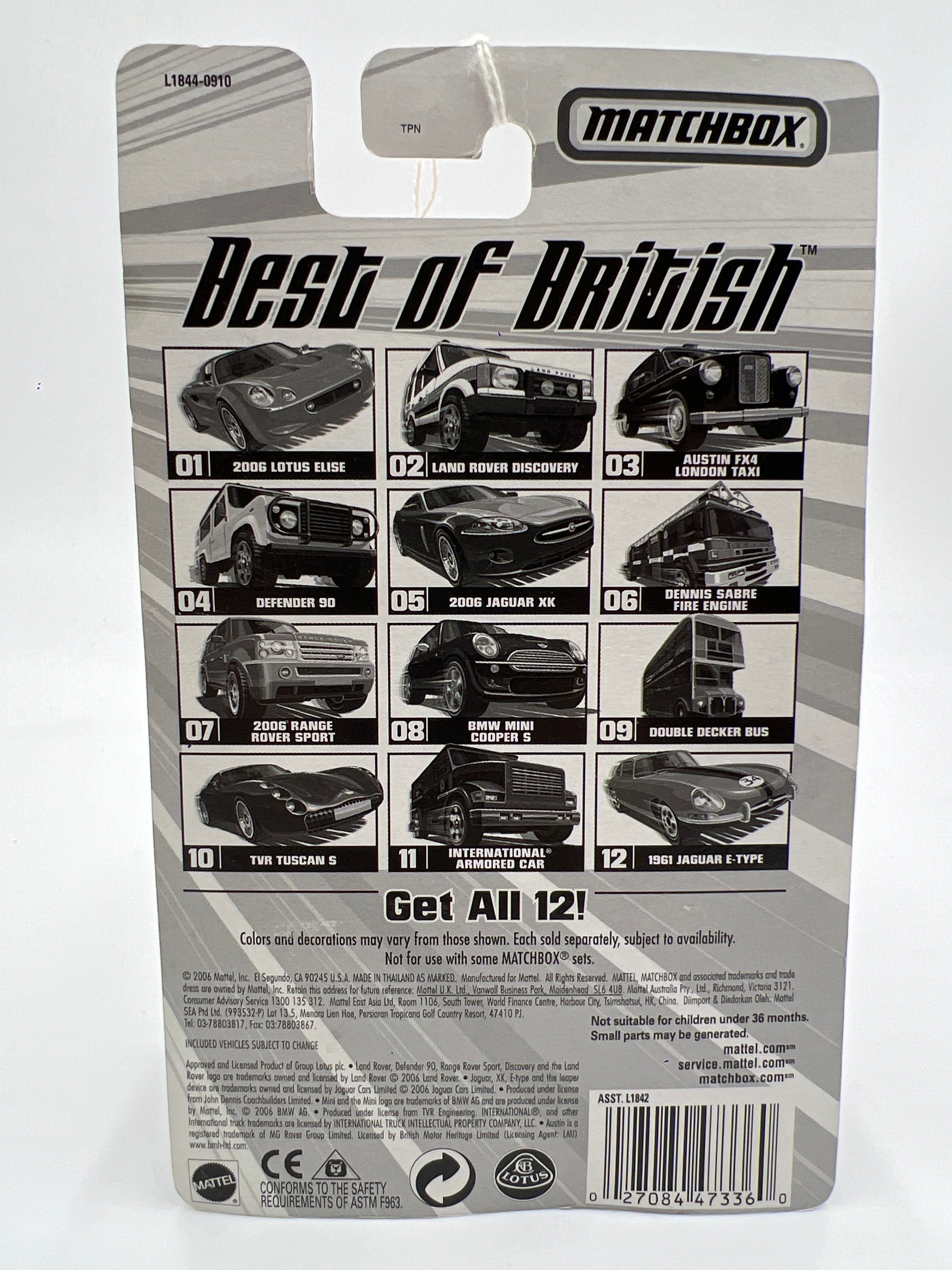 Matchbox Best Of British #1 2006 Lotus Elise Orange 174D