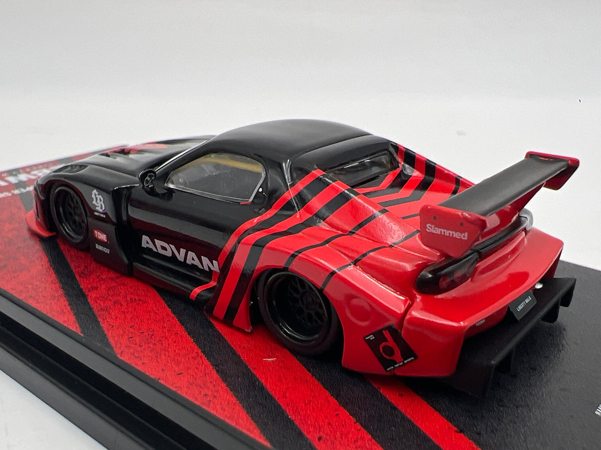 Inno64 1:64 LBWK Mazda FD3S RX-7 LB-Super Silhouette Advan Black/Red