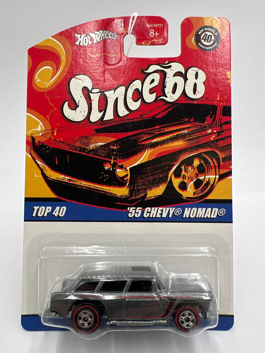 Hot Wheels Since 68 Top 40 #20 55 Chevy Nomad Gray