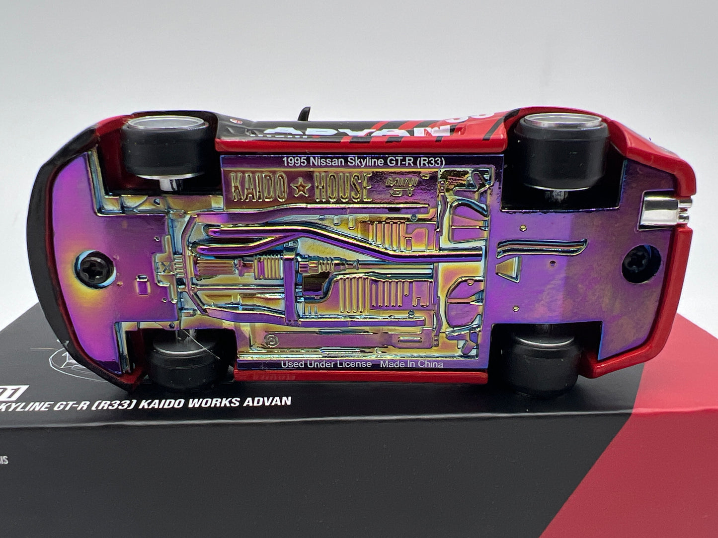 Mini GT Kaido House #191 Nissan Skyline GT-R R33 Kaido Works Advan