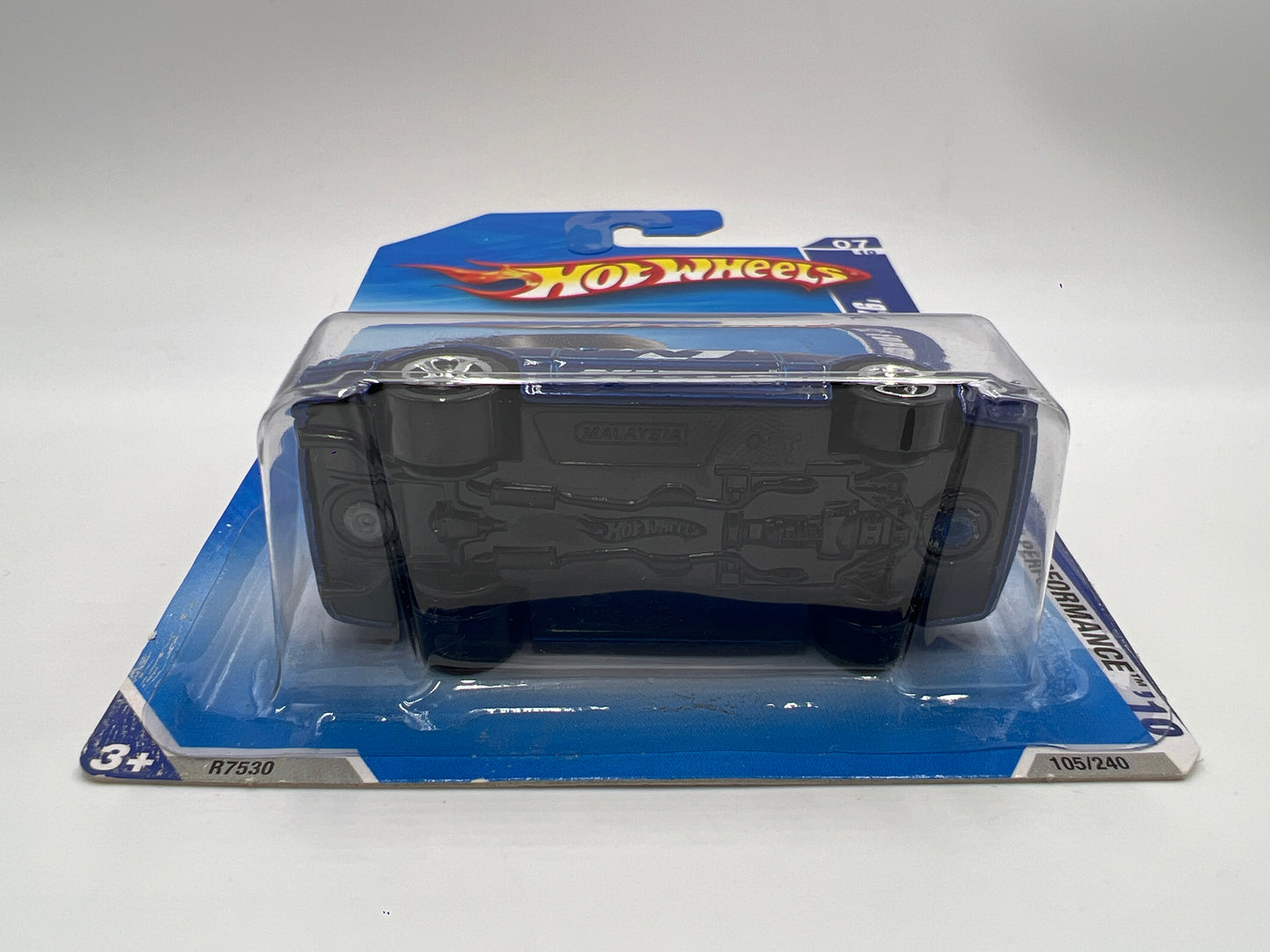 2010 Hot Wheels Performance #105 Kmart Exclusive 92 Ford Mustang Blue W/Protector SR