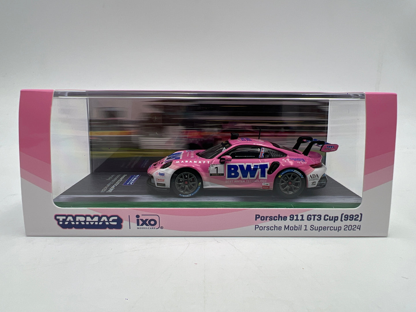 Tarmac Works x IXO Models Porsche 911 GT3 Cup 992 BWT Mobil 1 Supercup 2024