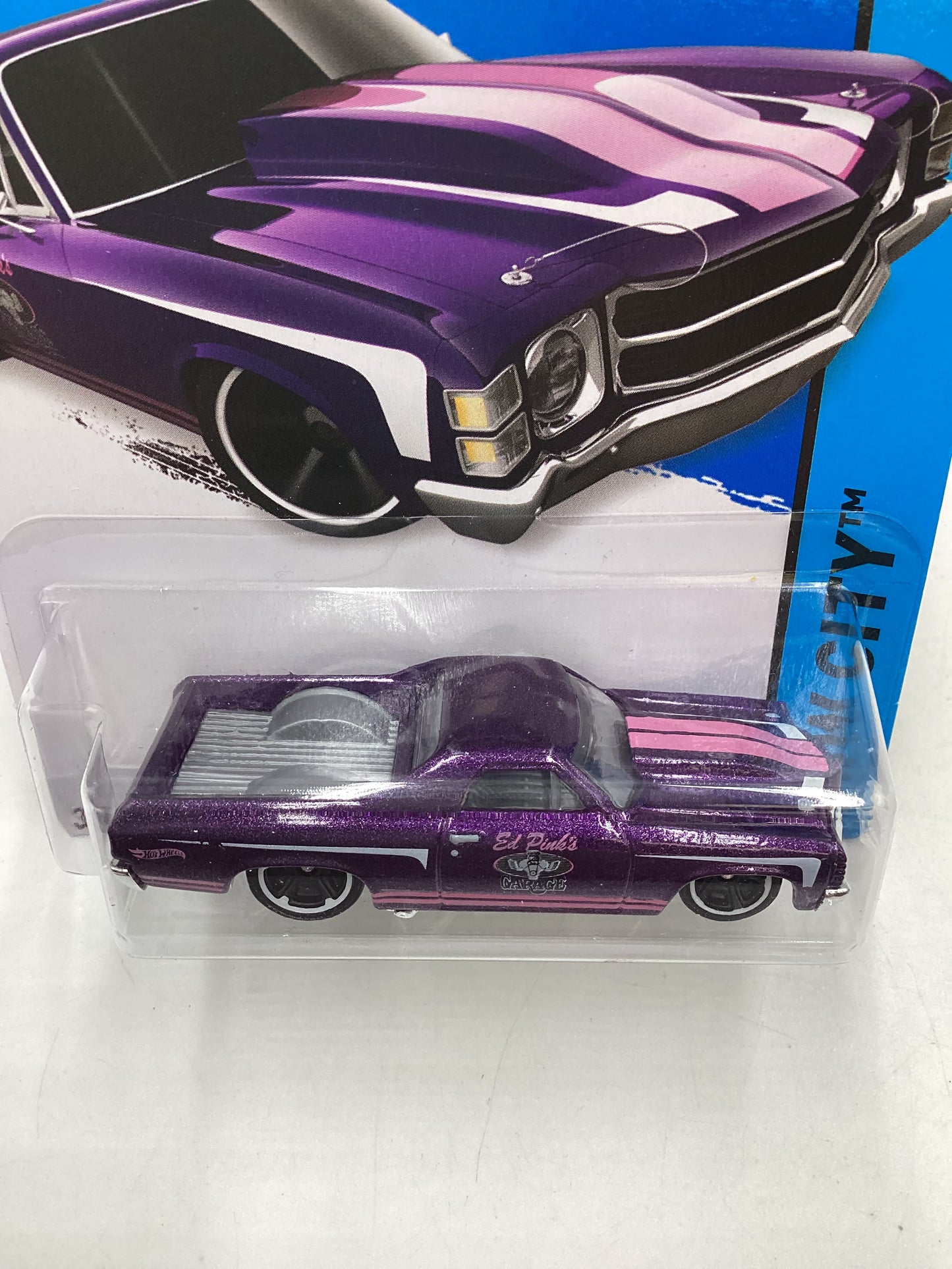 2015 Hot wheels HW City #18 71 El Camino Purple 15G