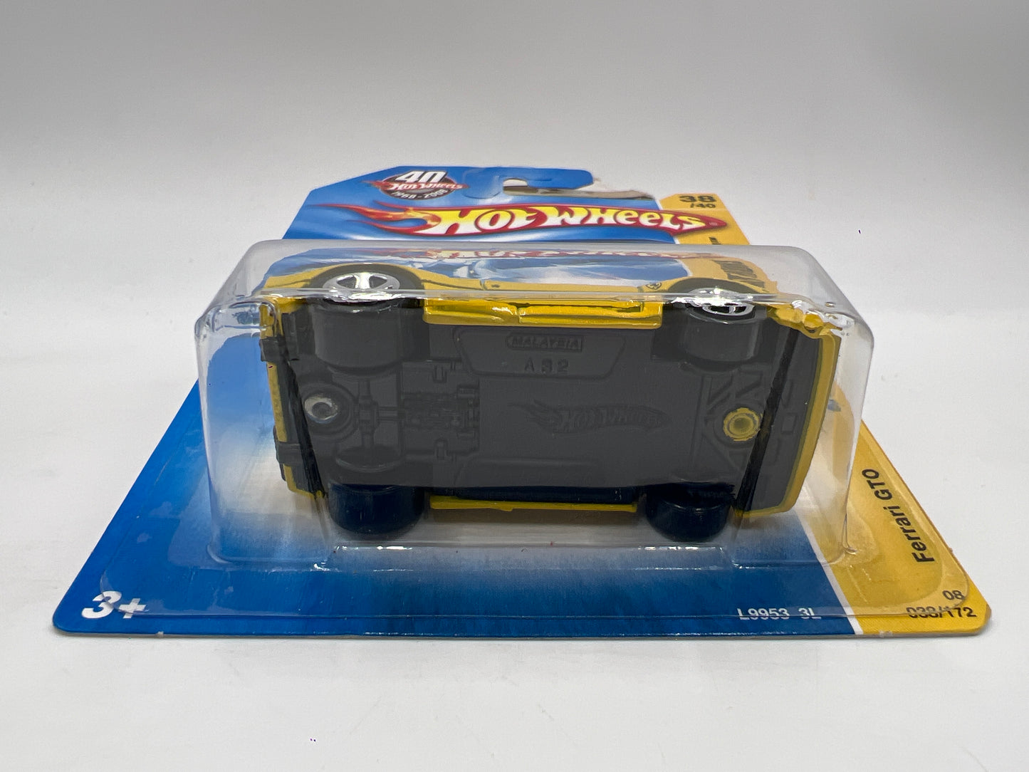 2008 Hot Wheels New Models #38 Ferrari GTO Yellow W/Protector SR