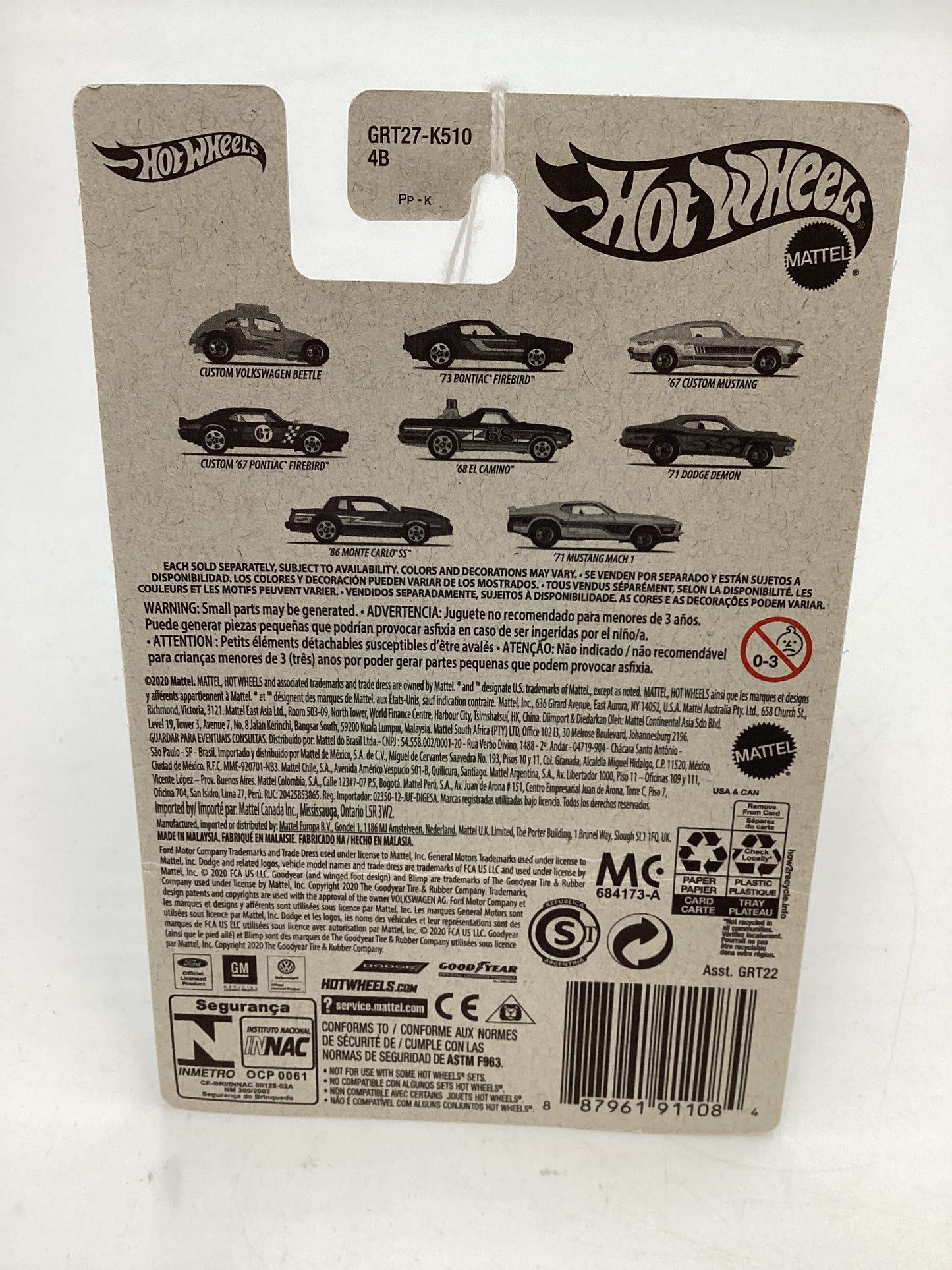 Hot Wheels Target Exclusive Flying Customs 68 El Camino Black 154G