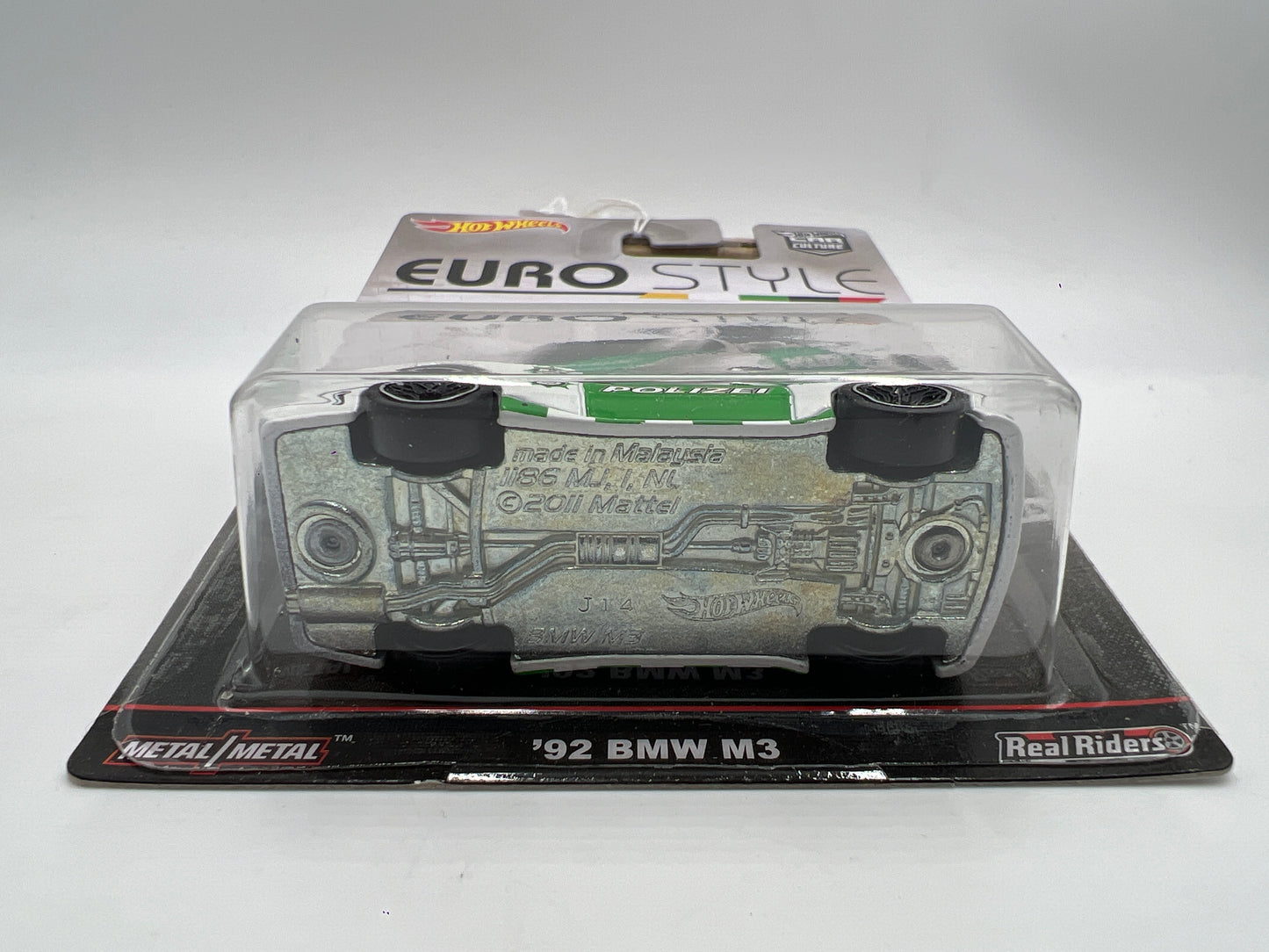 Hot Wheels Premium Euro Style #3 92 BMW M3 Polizei White/Green 245K