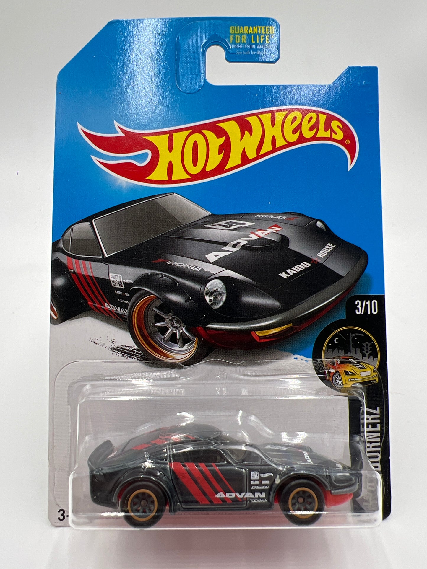 2017 Hot Wheels Super Treasure Hunt Nissan Fairlady Z Black Advan W/Protector