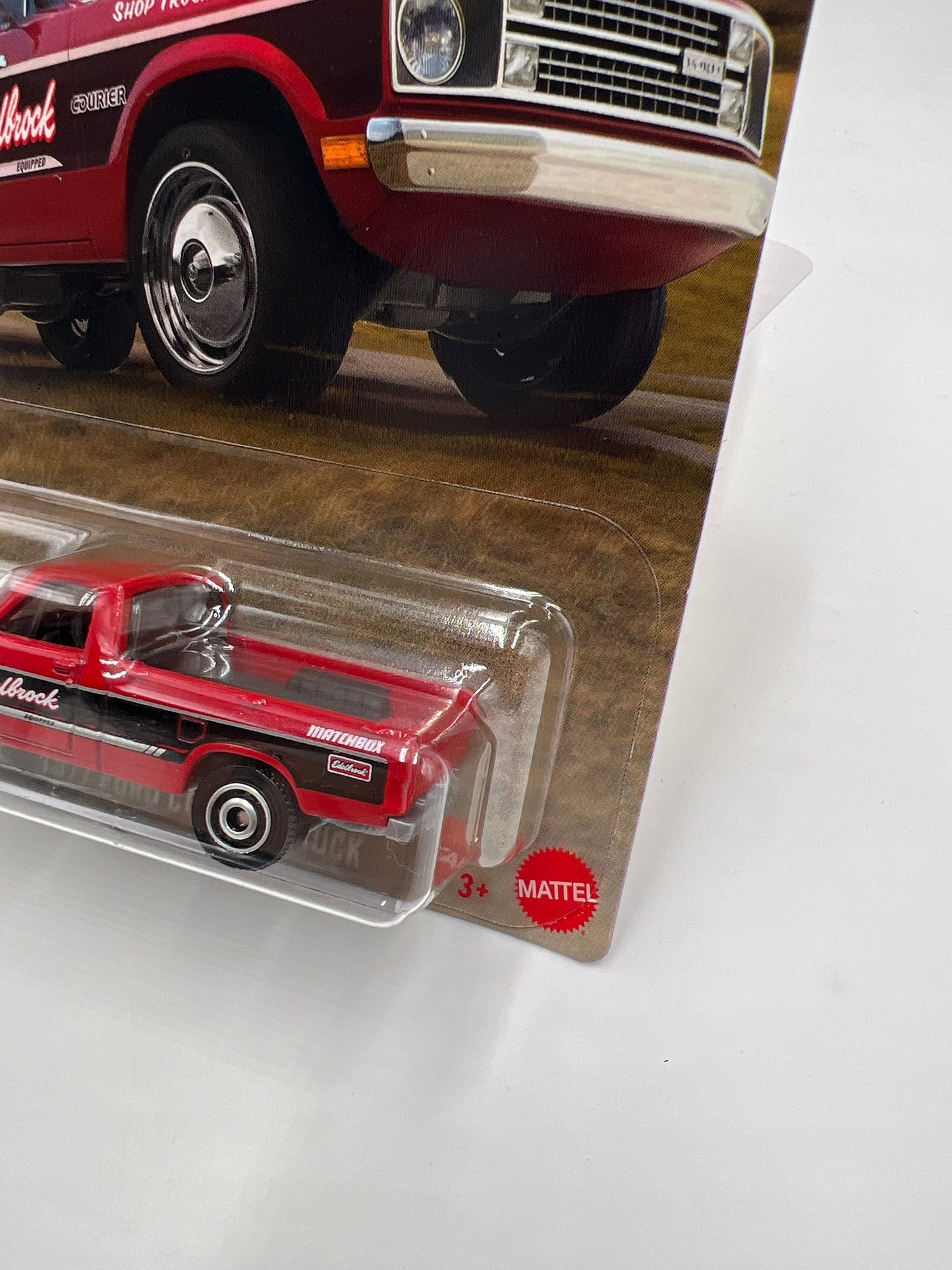 2025 Matchbox Parts Delivery Trucks #3 1977 Ford Courier Truck Red Edelbrock 160J