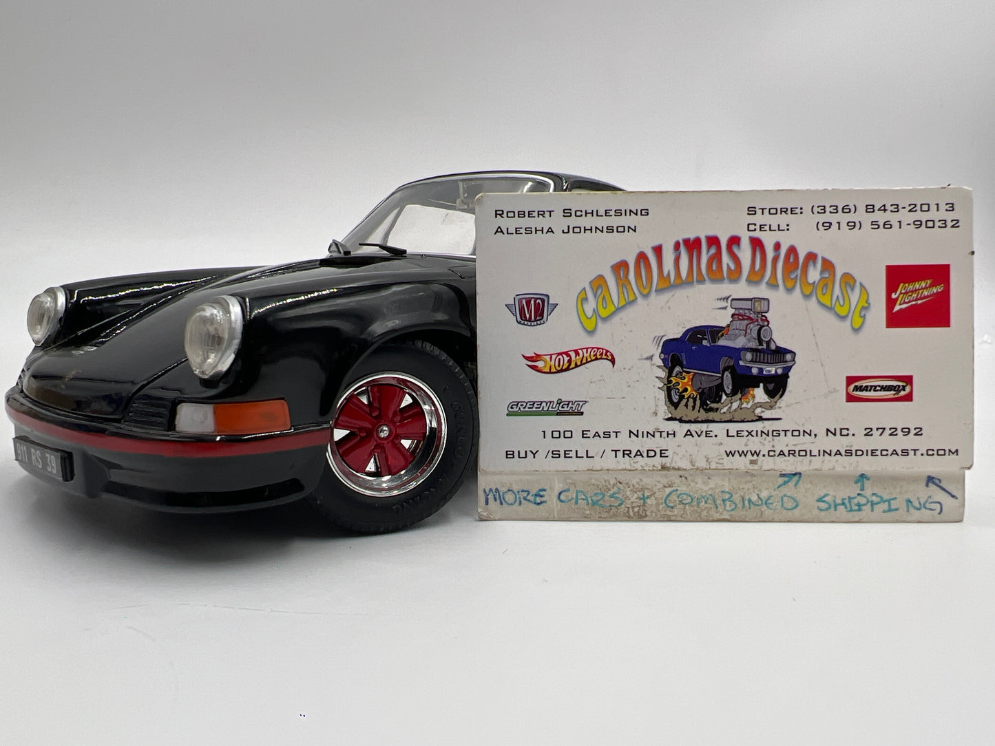 Jouef Evolution 1:18 Scale Loose 1973 Porsche 911 RS 2.7 Carrera Black/Red See Description