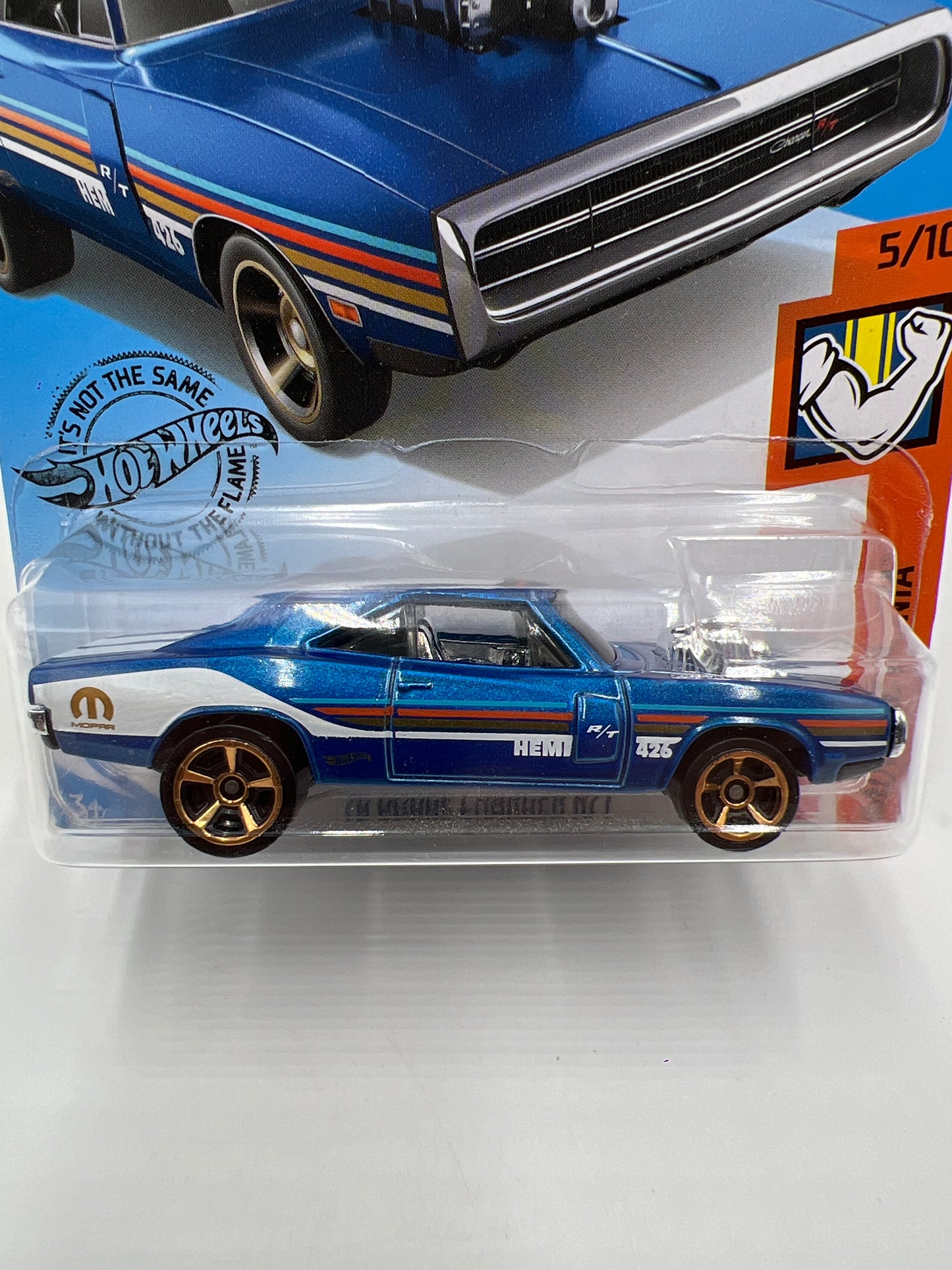 2020 Hot Wheels Muscle Mania #249 70 Dodge Charger R/T Blue