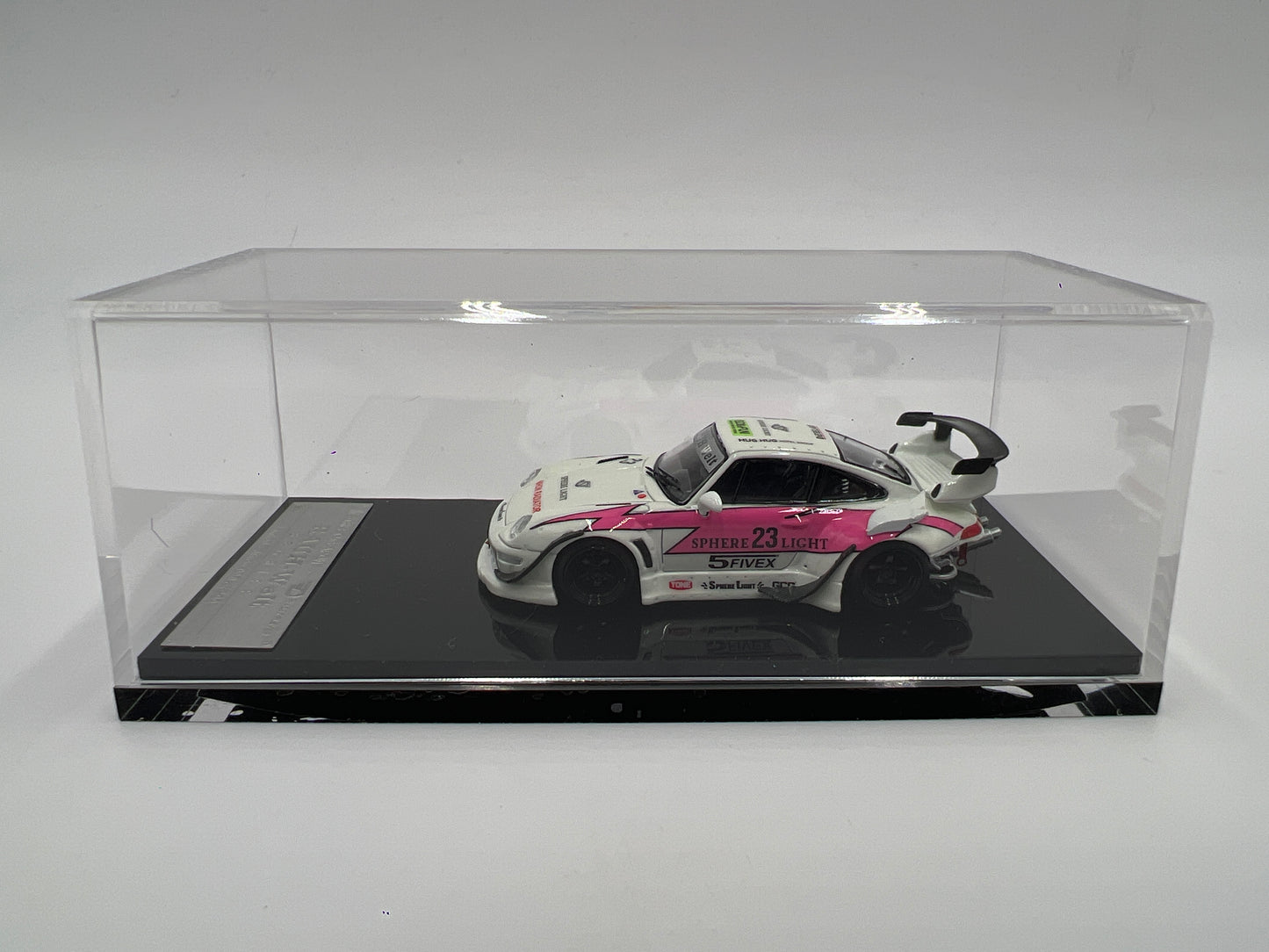 Street Warrior x Ghost Player #000/299 Alt Color Glow In The Dark Porsche 993 RWB White/Pink VHTF See Pics For Glow