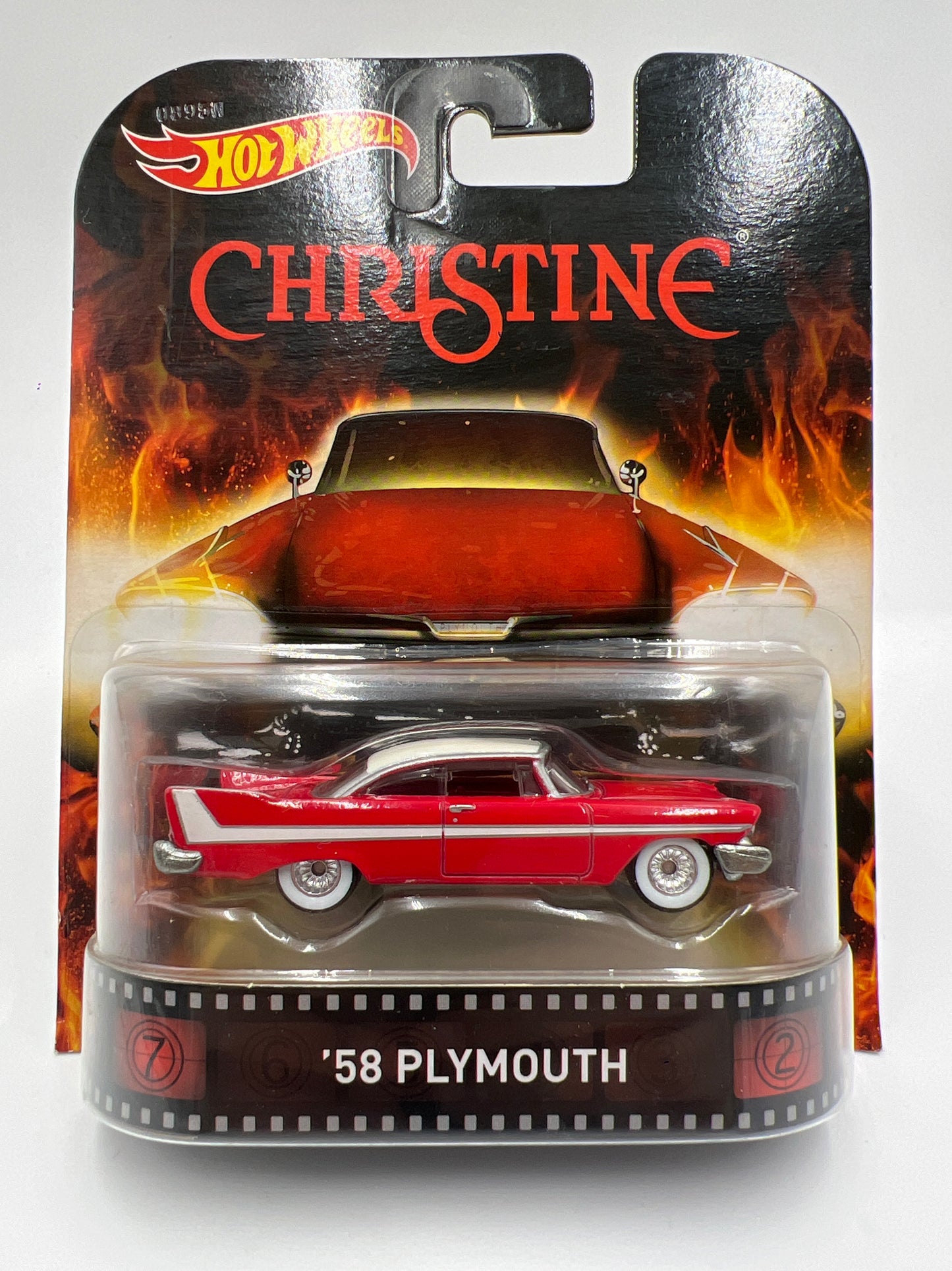 Hot Wheels Premium Retro Entertainment Christine 58 Plymouth Red W/Protector